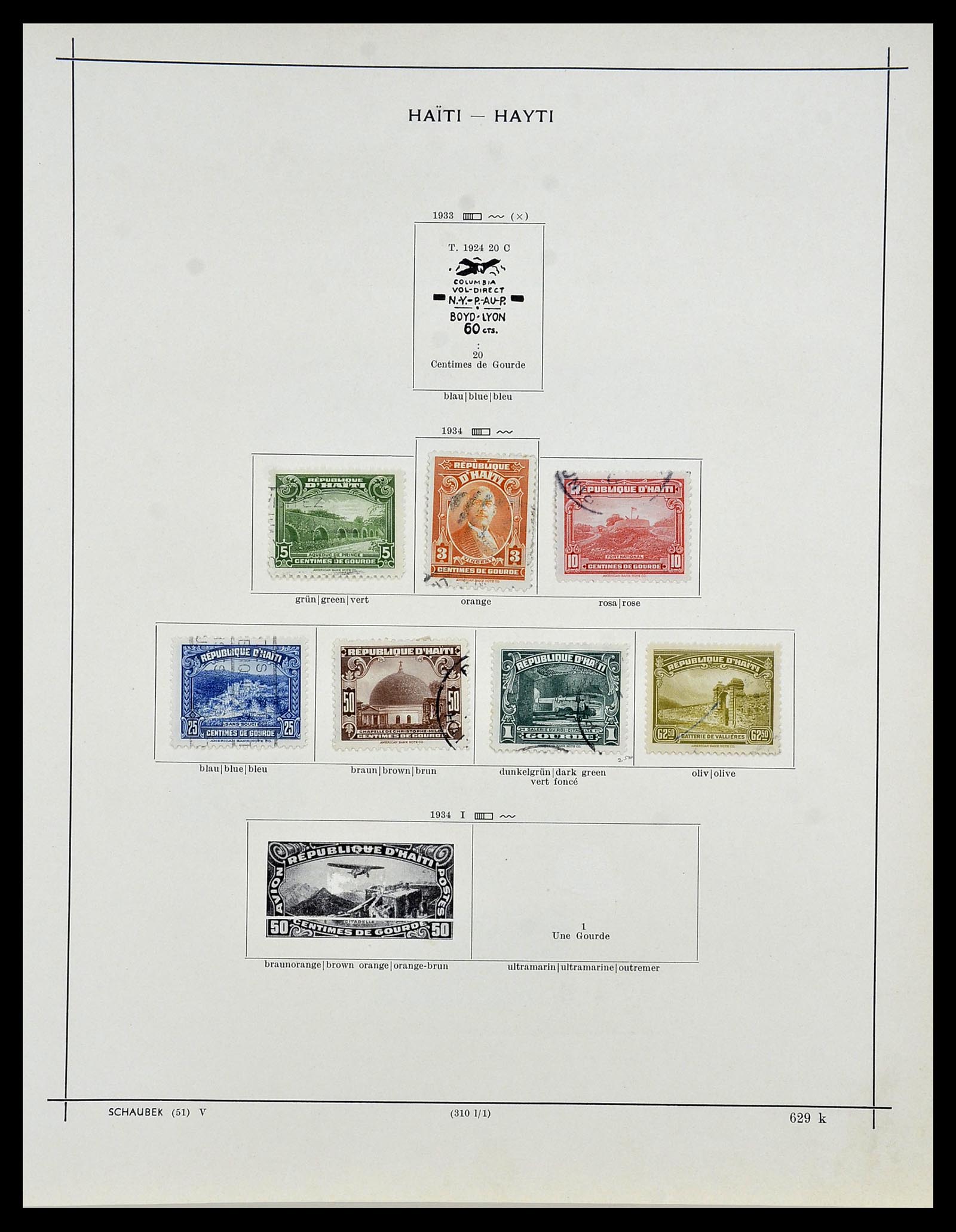 34078 011 - Stamp collection 34078 Haïti 1881-1970.
