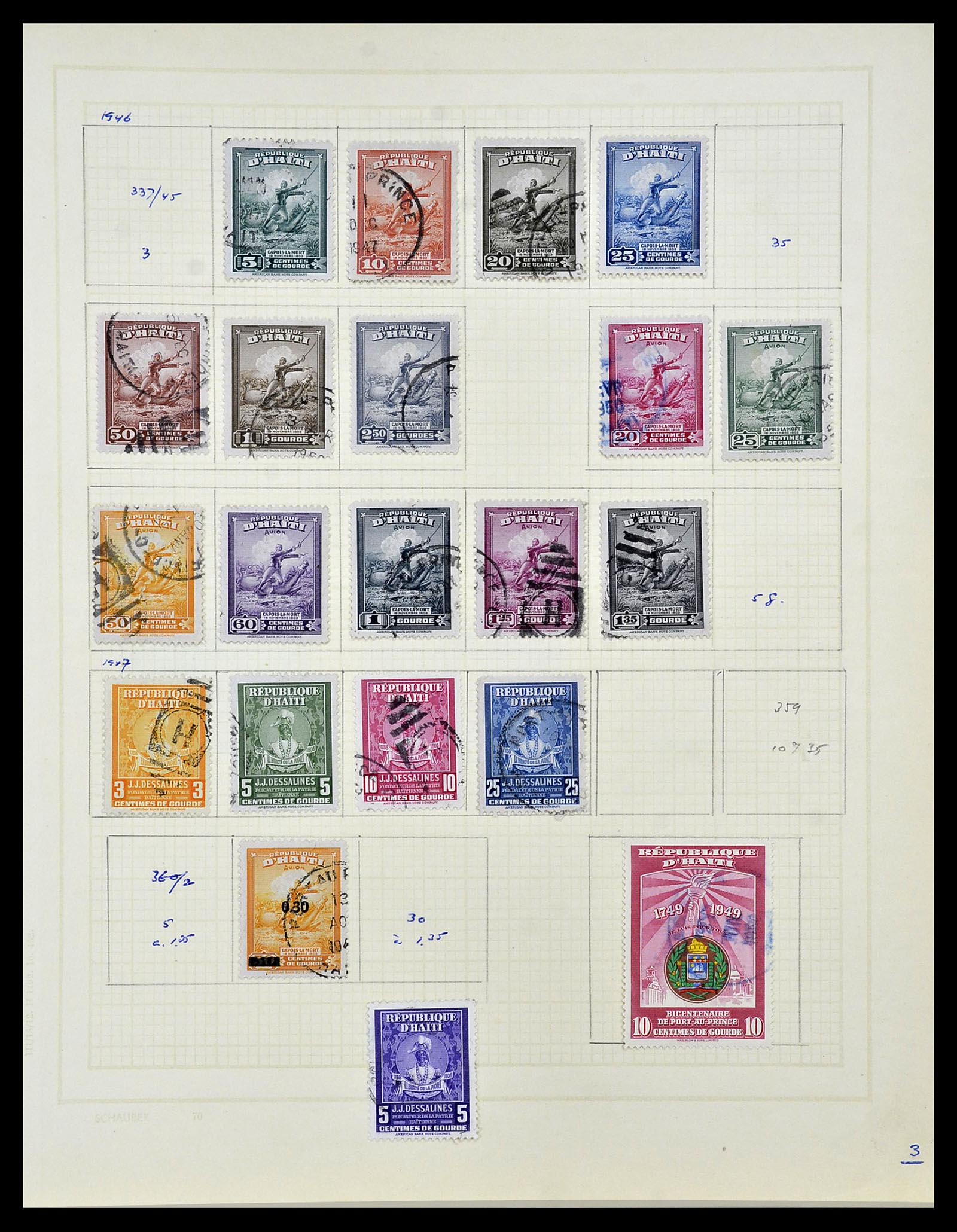34078 016 - Postzegelverzameling 34078 Haïti 1881-1970.