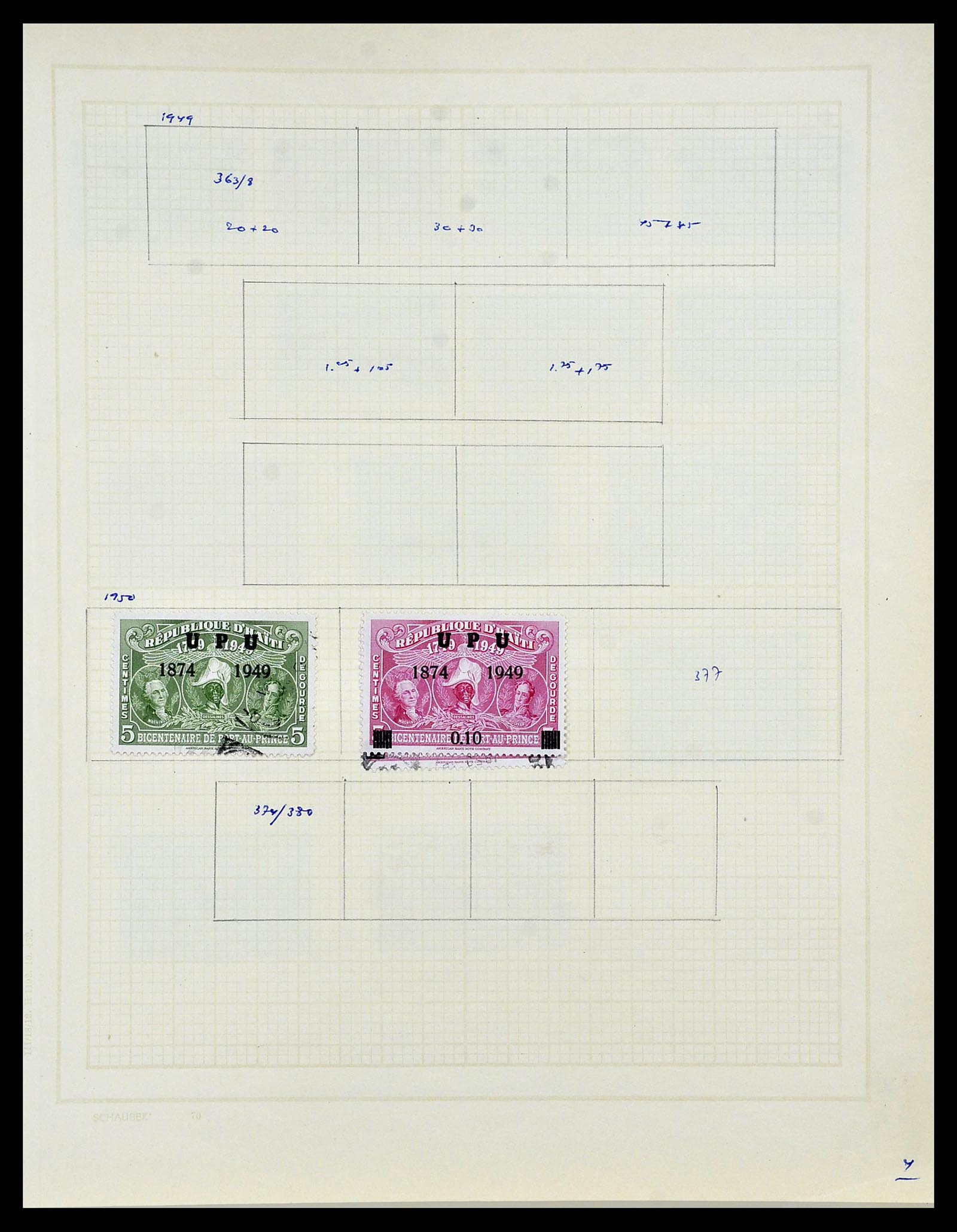 34078 017 - Postzegelverzameling 34078 Haïti 1881-1970.