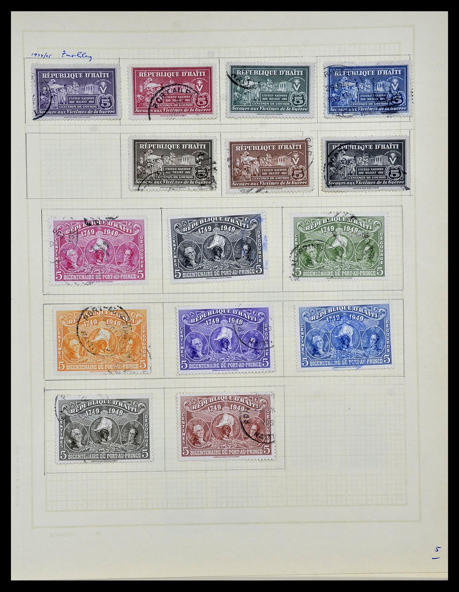 34078 018 - Postzegelverzameling 34078 Haïti 1881-1970.