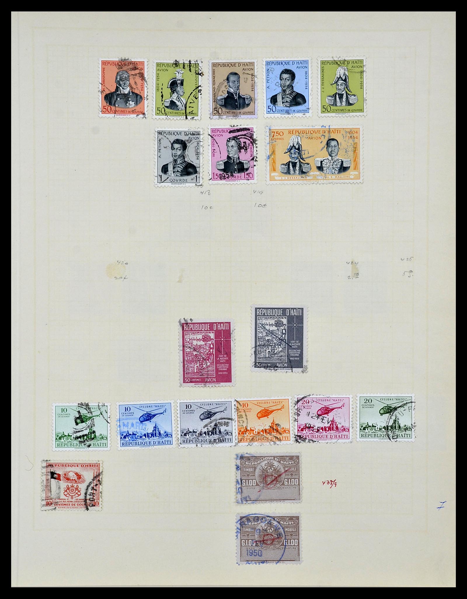34078 020 - Postzegelverzameling 34078 Haïti 1881-1970.