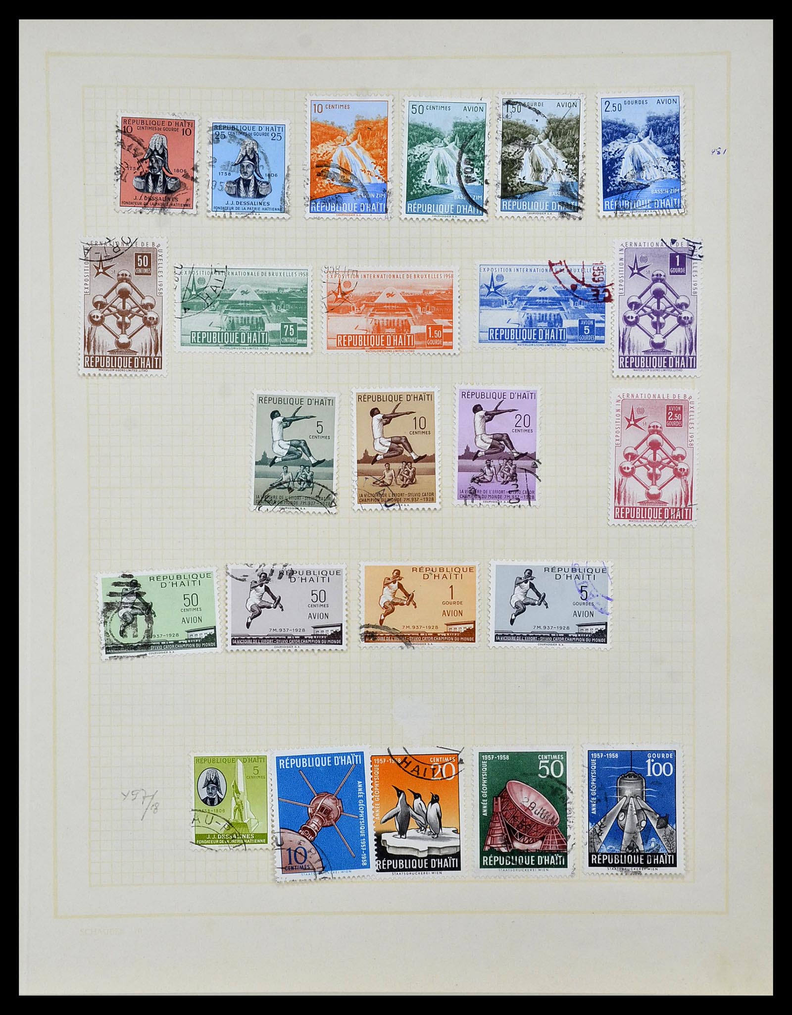 34078 022 - Postzegelverzameling 34078 Haïti 1881-1970.