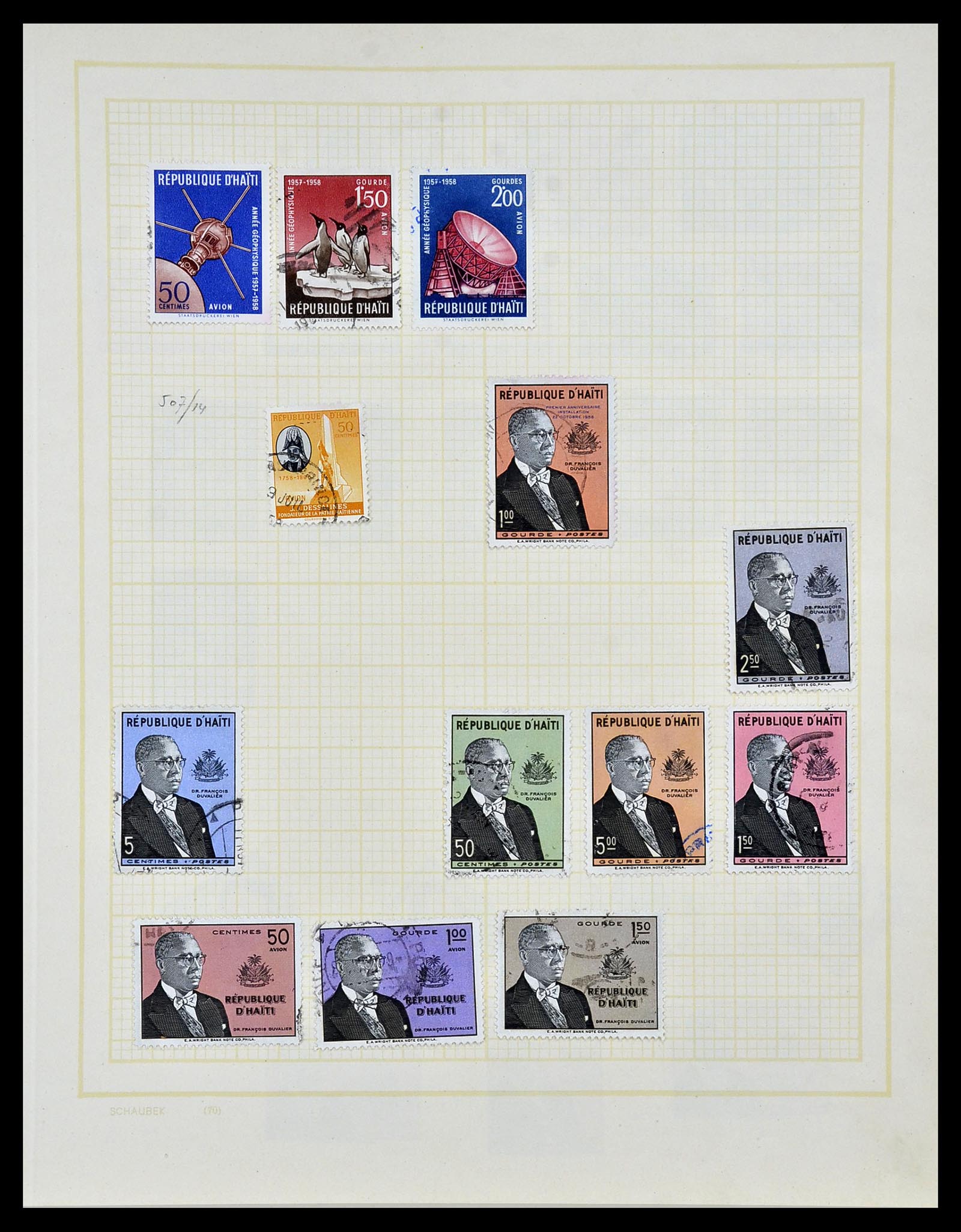 34078 023 - Postzegelverzameling 34078 Haïti 1881-1970.