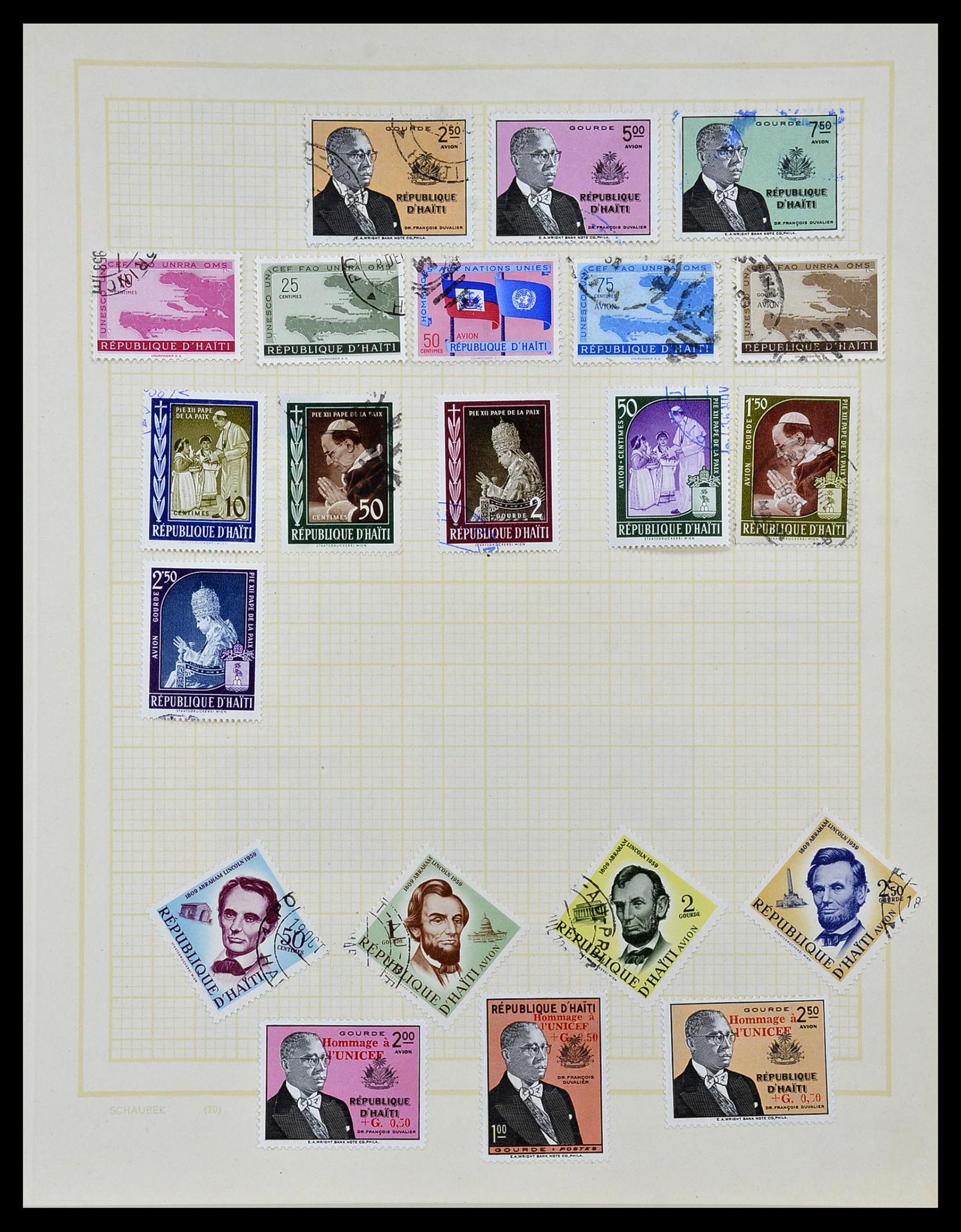 34078 024 - Stamp collection 34078 Haïti 1881-1970.