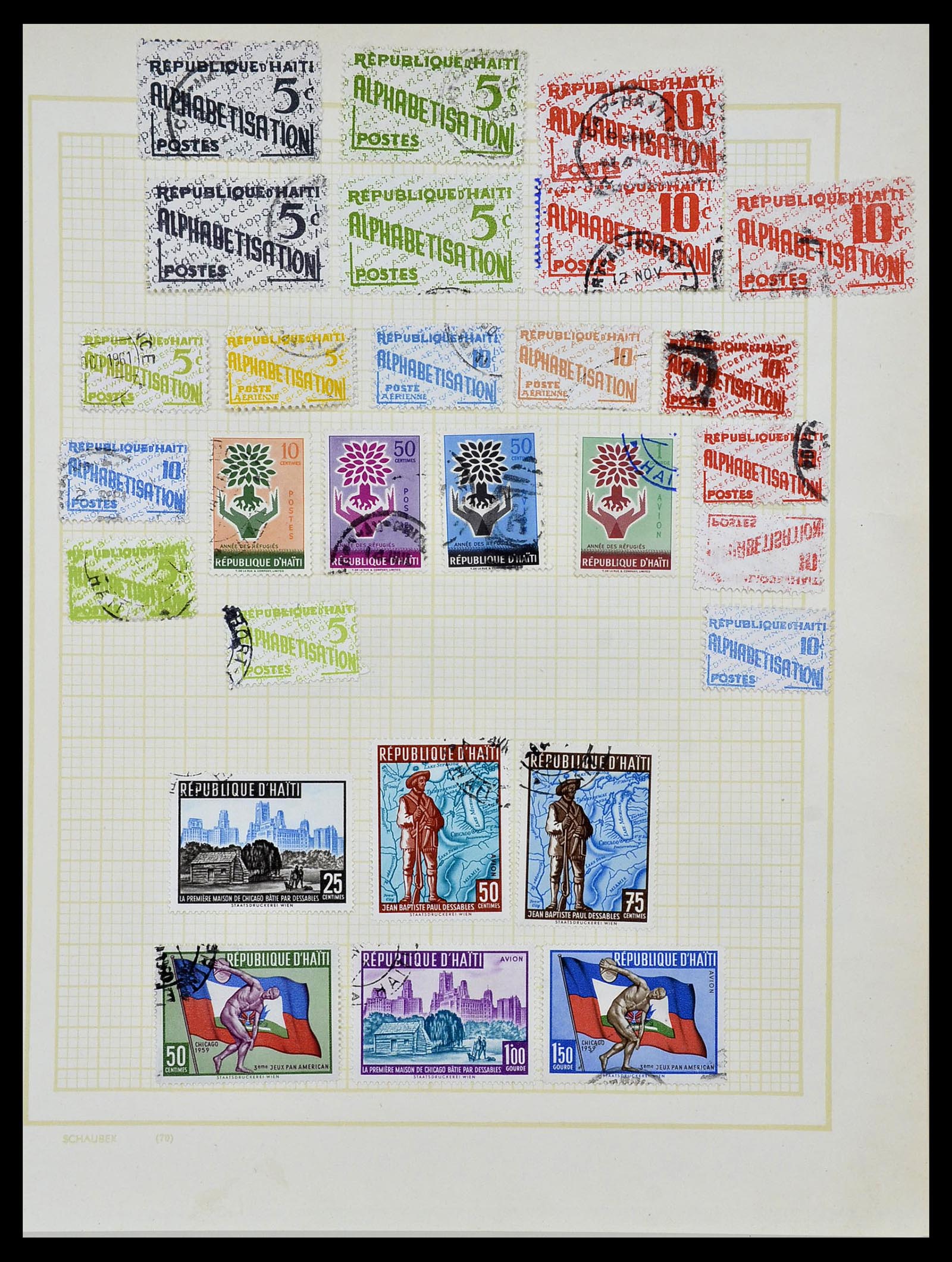 34078 025 - Postzegelverzameling 34078 Haïti 1881-1970.