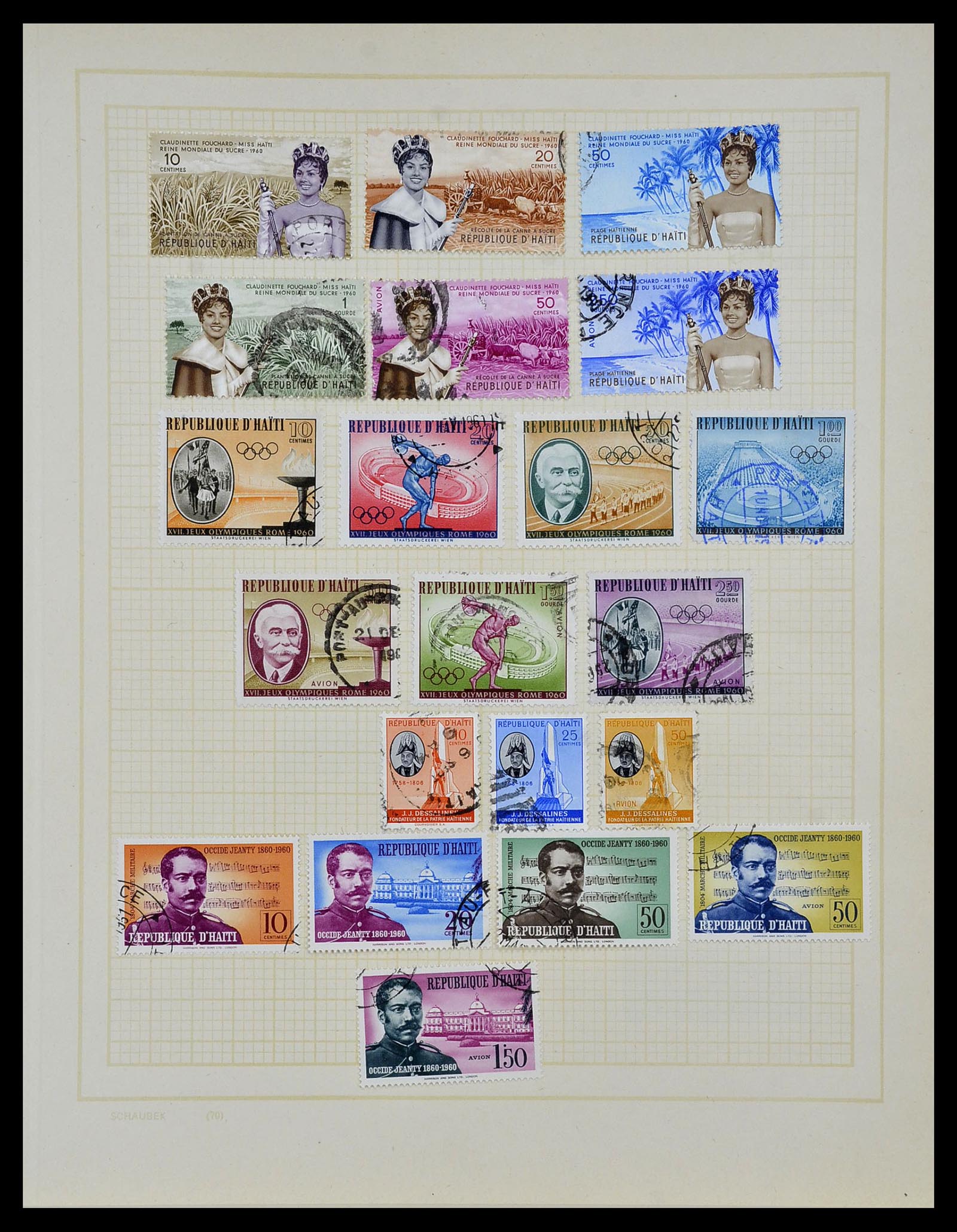 34078 026 - Stamp collection 34078 Haïti 1881-1970.