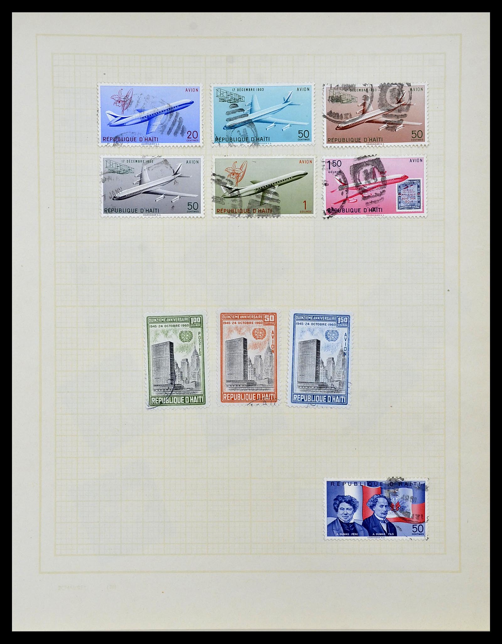 34078 027 - Postzegelverzameling 34078 Haïti 1881-1970.