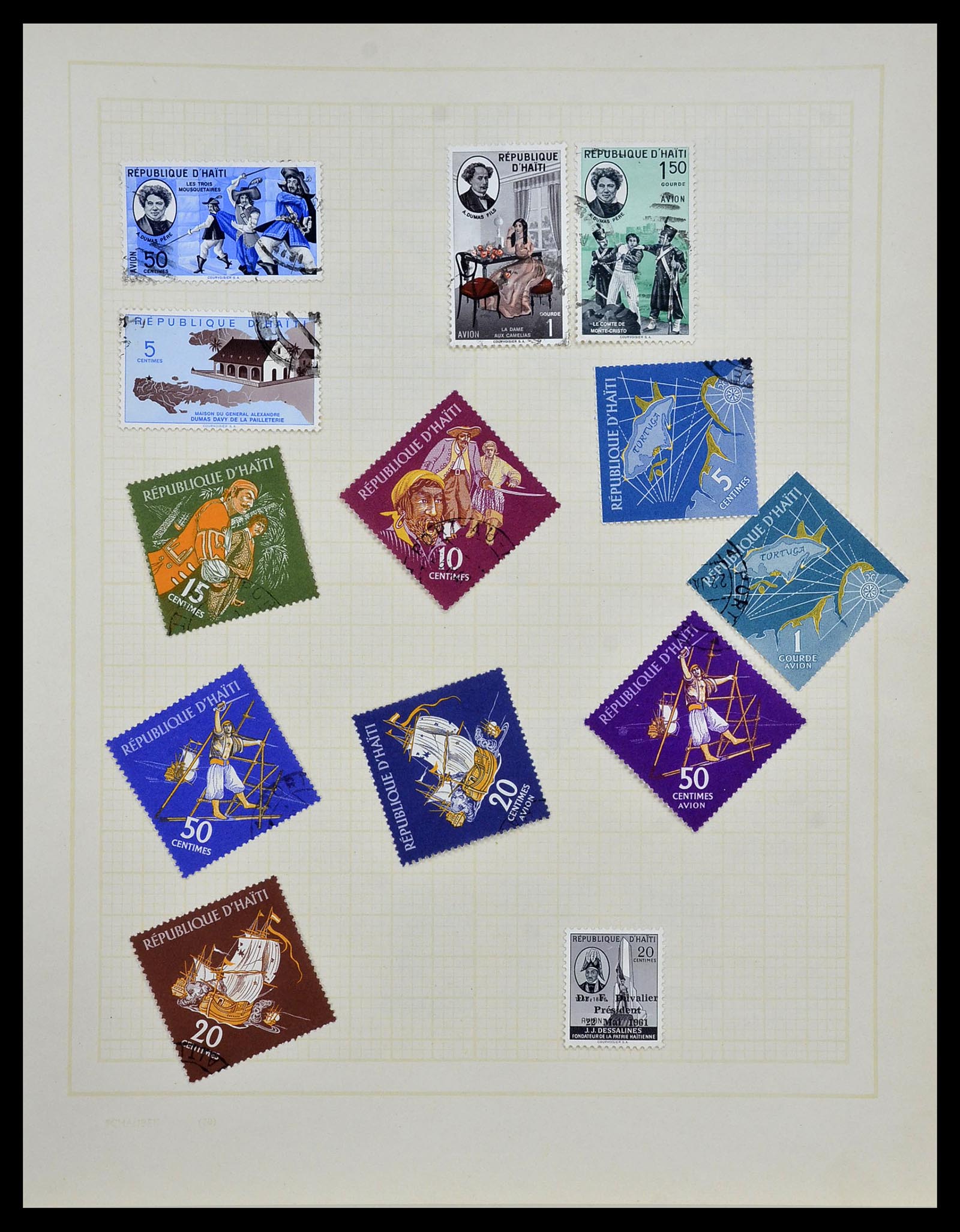 34078 028 - Postzegelverzameling 34078 Haïti 1881-1970.