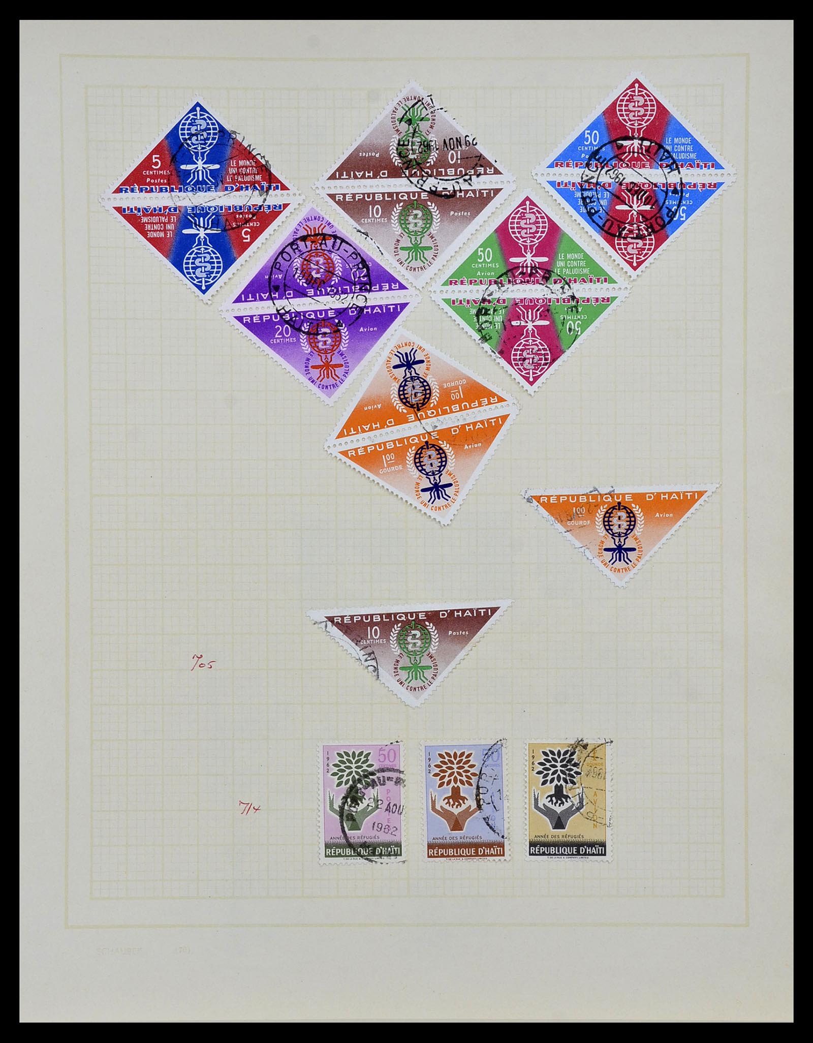 34078 029 - Stamp collection 34078 Haïti 1881-1970.