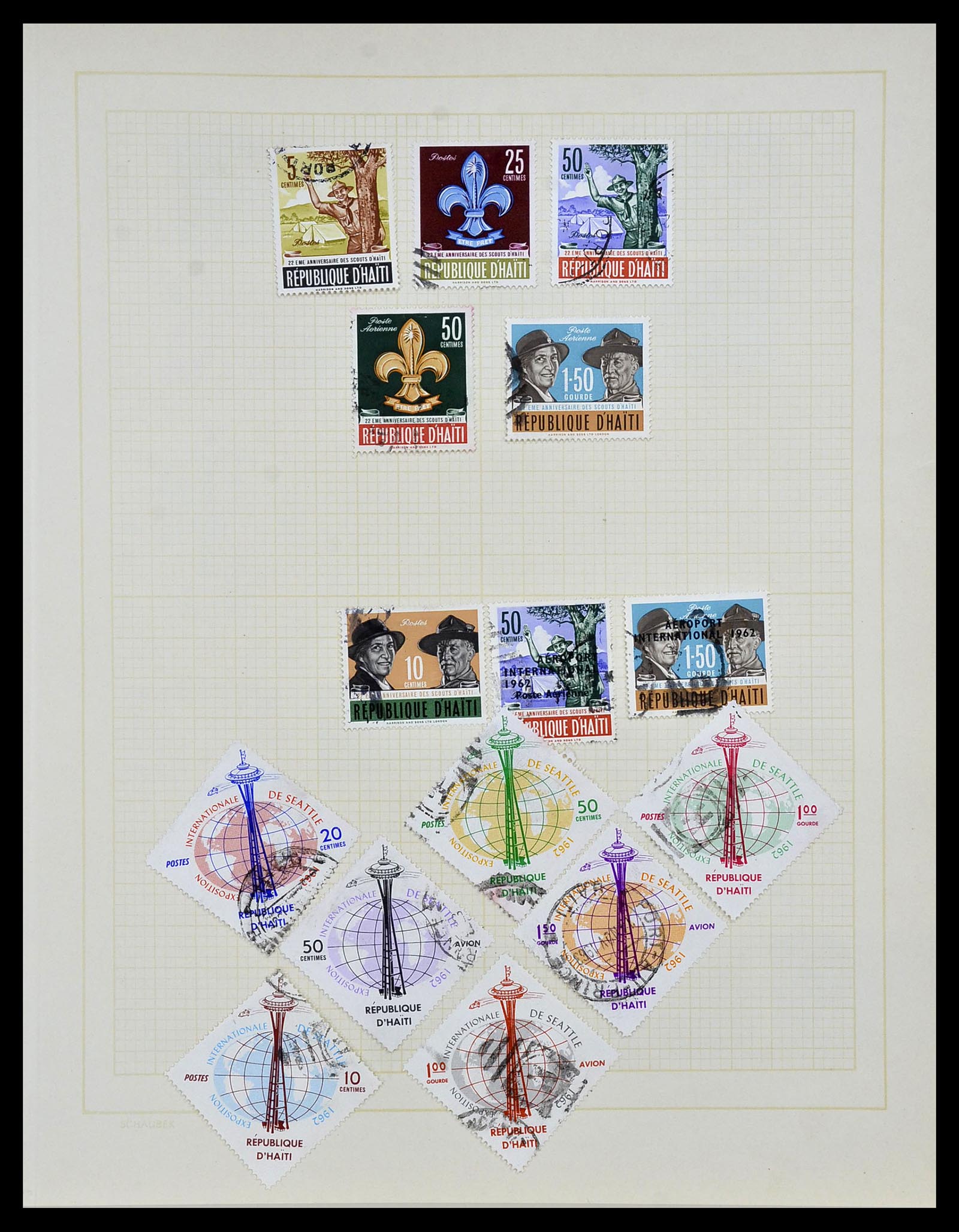 34078 030 - Postzegelverzameling 34078 Haïti 1881-1970.