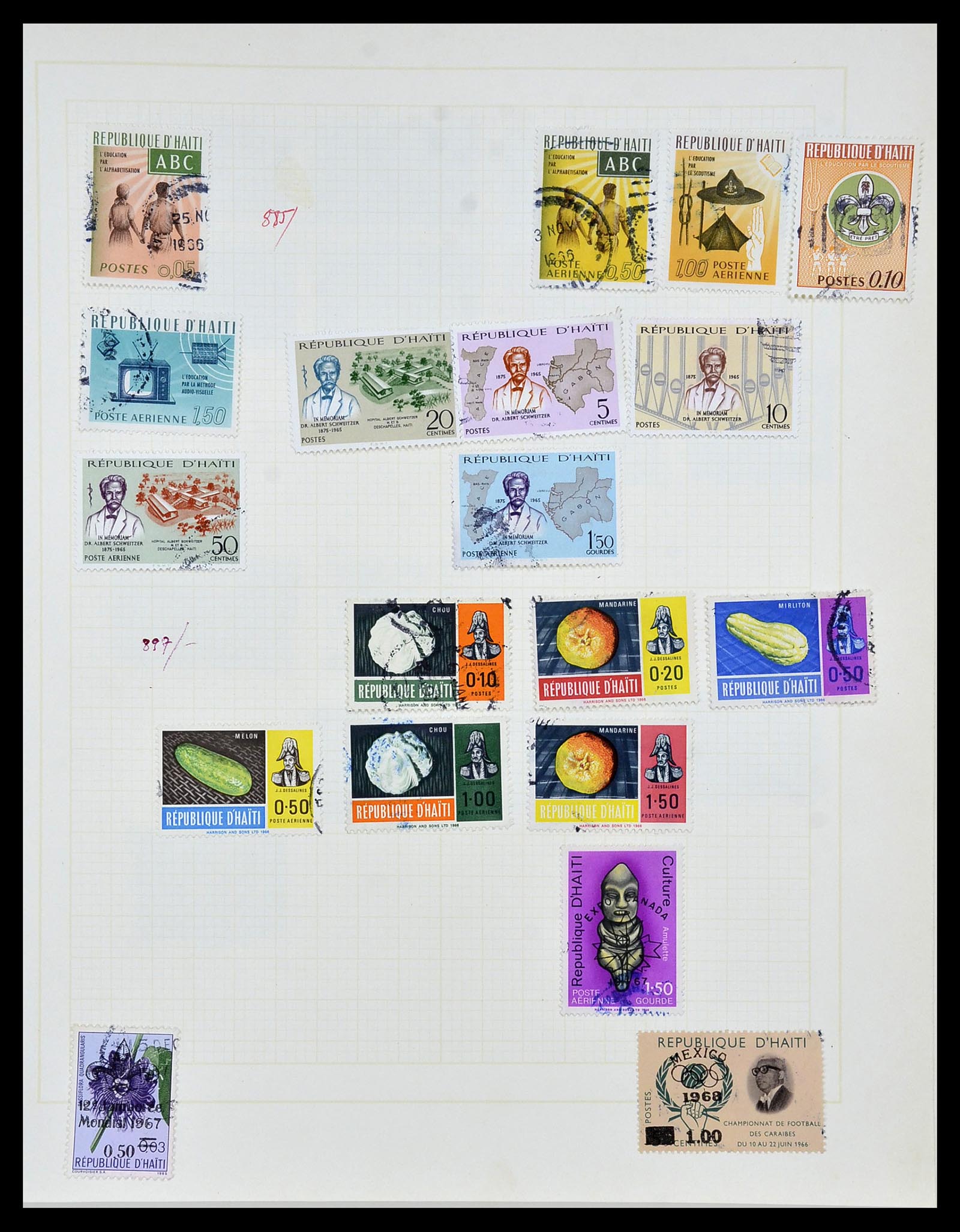 34078 036 - Stamp collection 34078 Haïti 1881-1970.