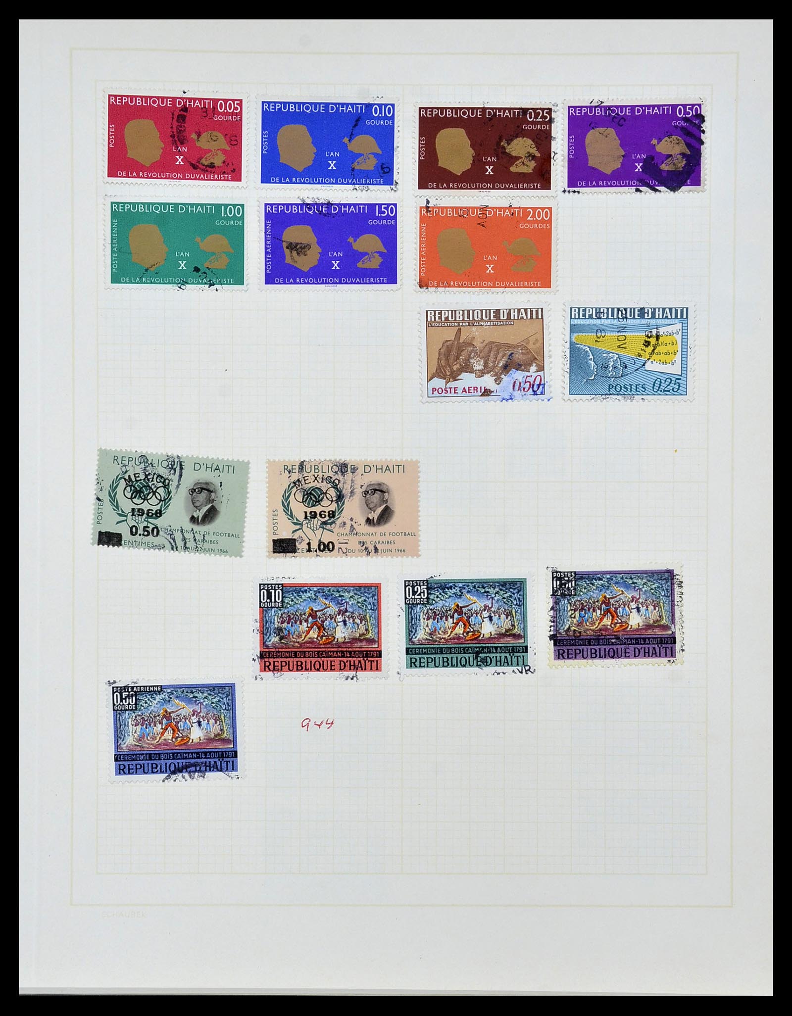 34078 037 - Stamp collection 34078 Haïti 1881-1970.