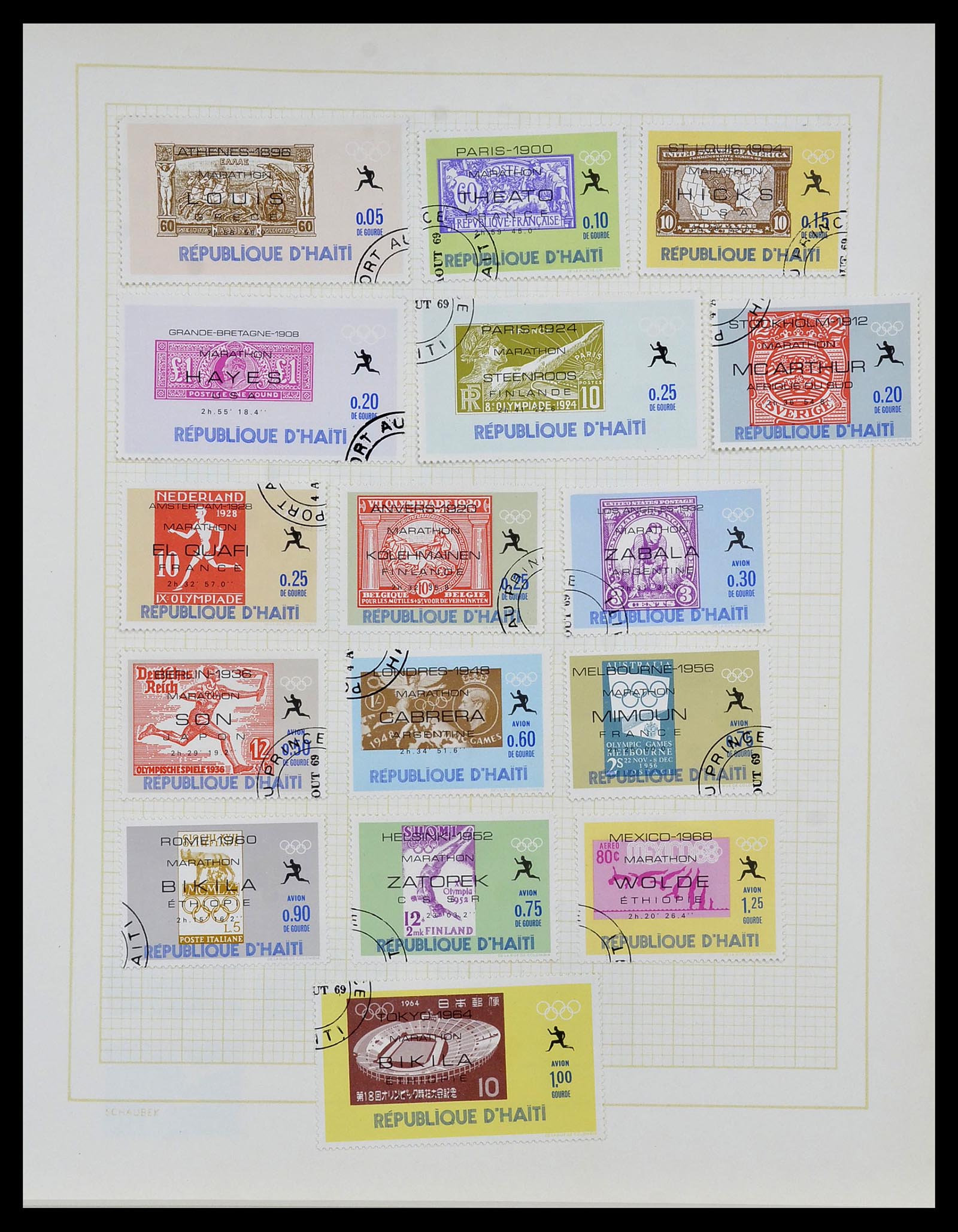 34078 040 - Postzegelverzameling 34078 Haïti 1881-1970.