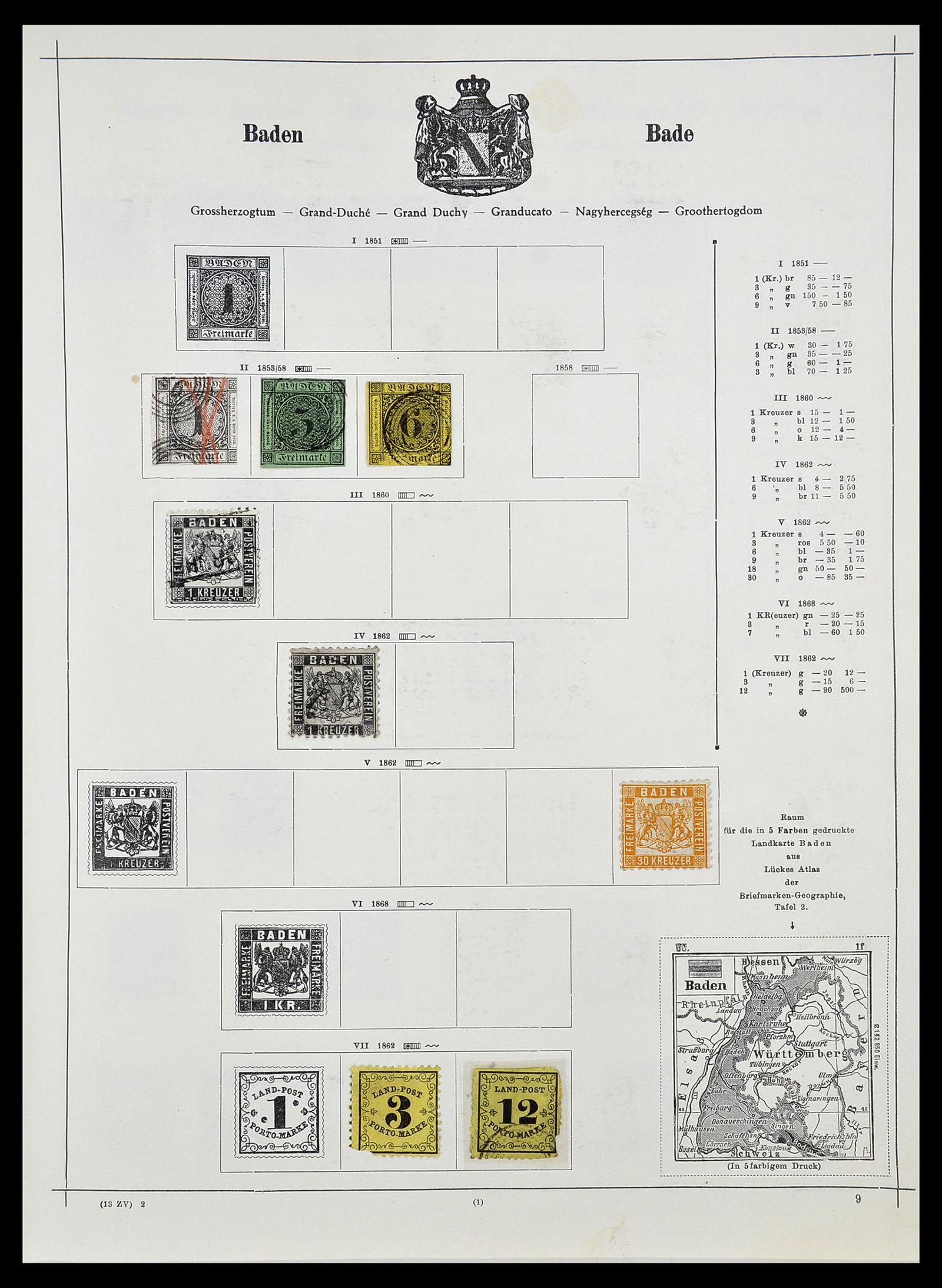 34080 001 - Postzegelverzameling 34080 Wereldverzameling 1840-1924.