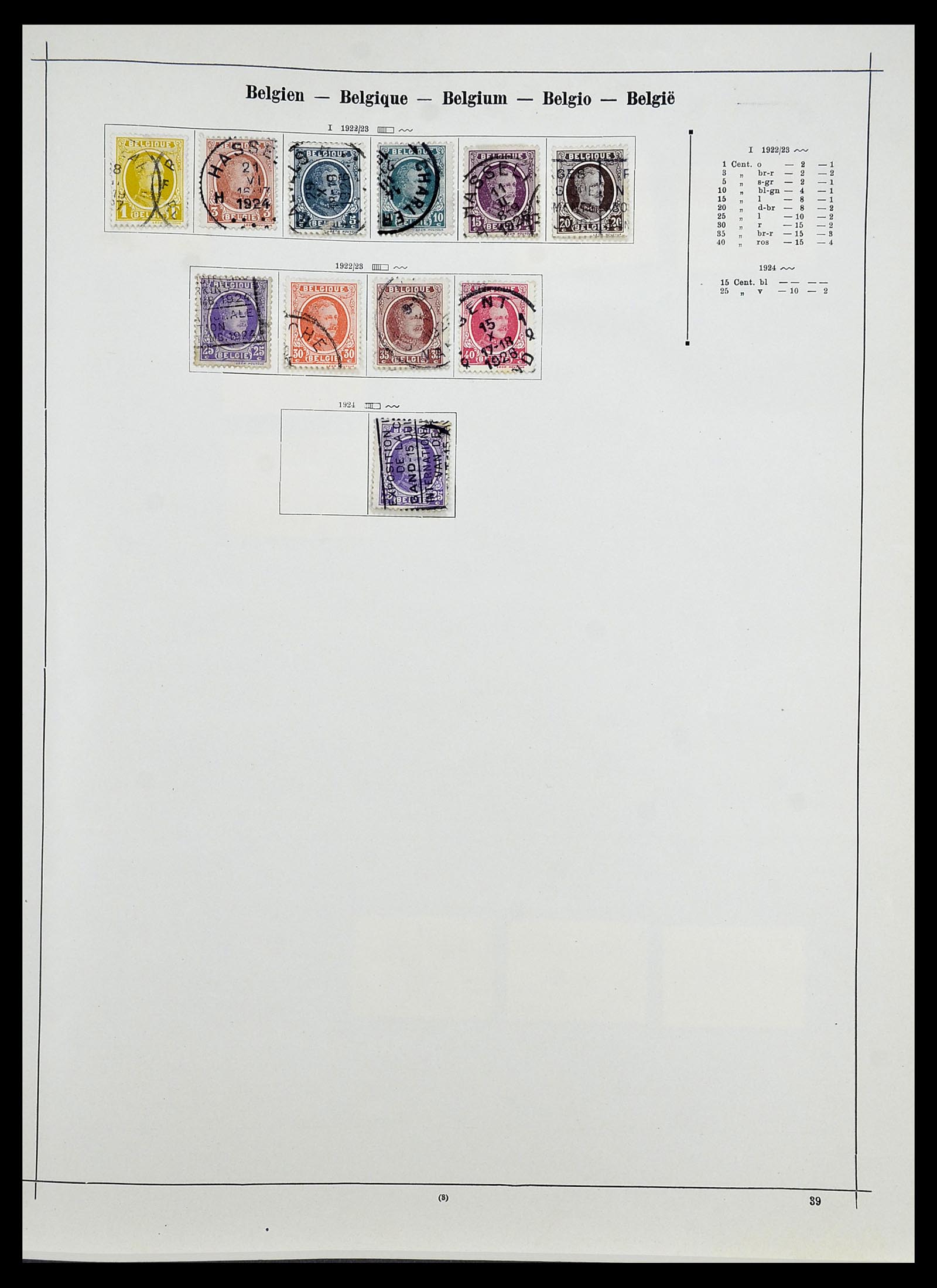 34080 018 - Postzegelverzameling 34080 Wereldverzameling 1840-1924.