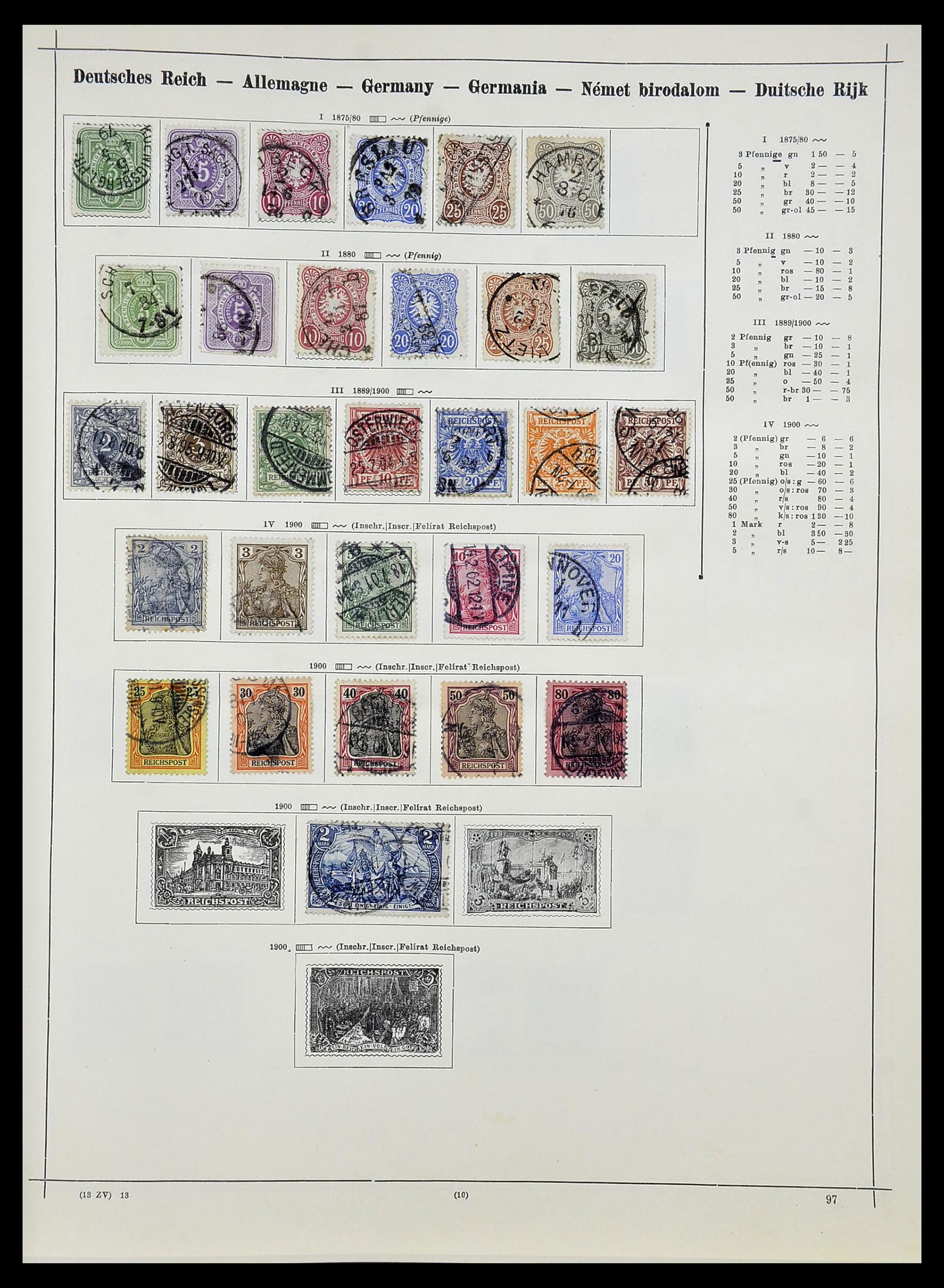 34080 053 - Postzegelverzameling 34080 Wereldverzameling 1840-1924.