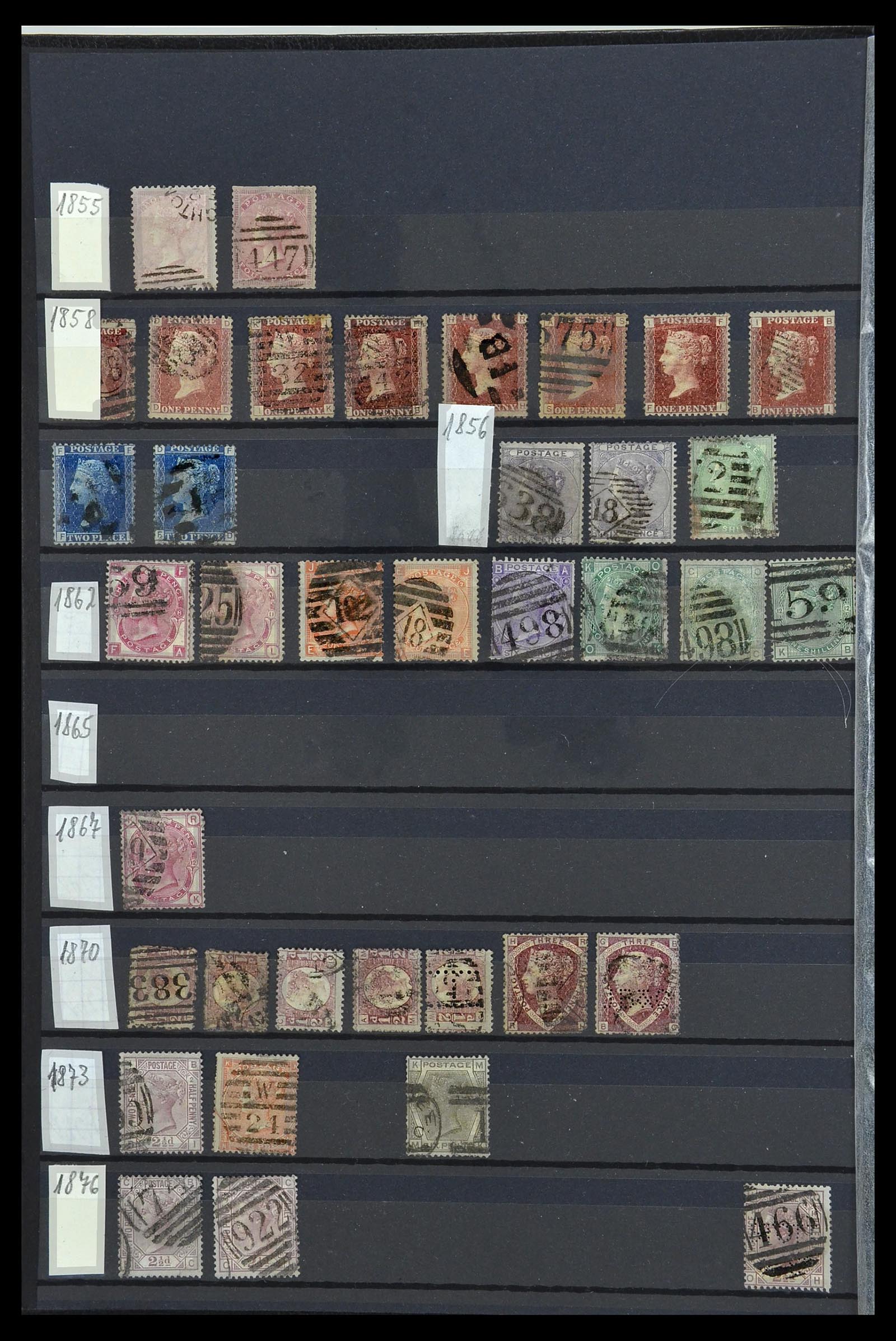 34084 002 - Postzegelverzameling 34084 Engeland 1844-1997.