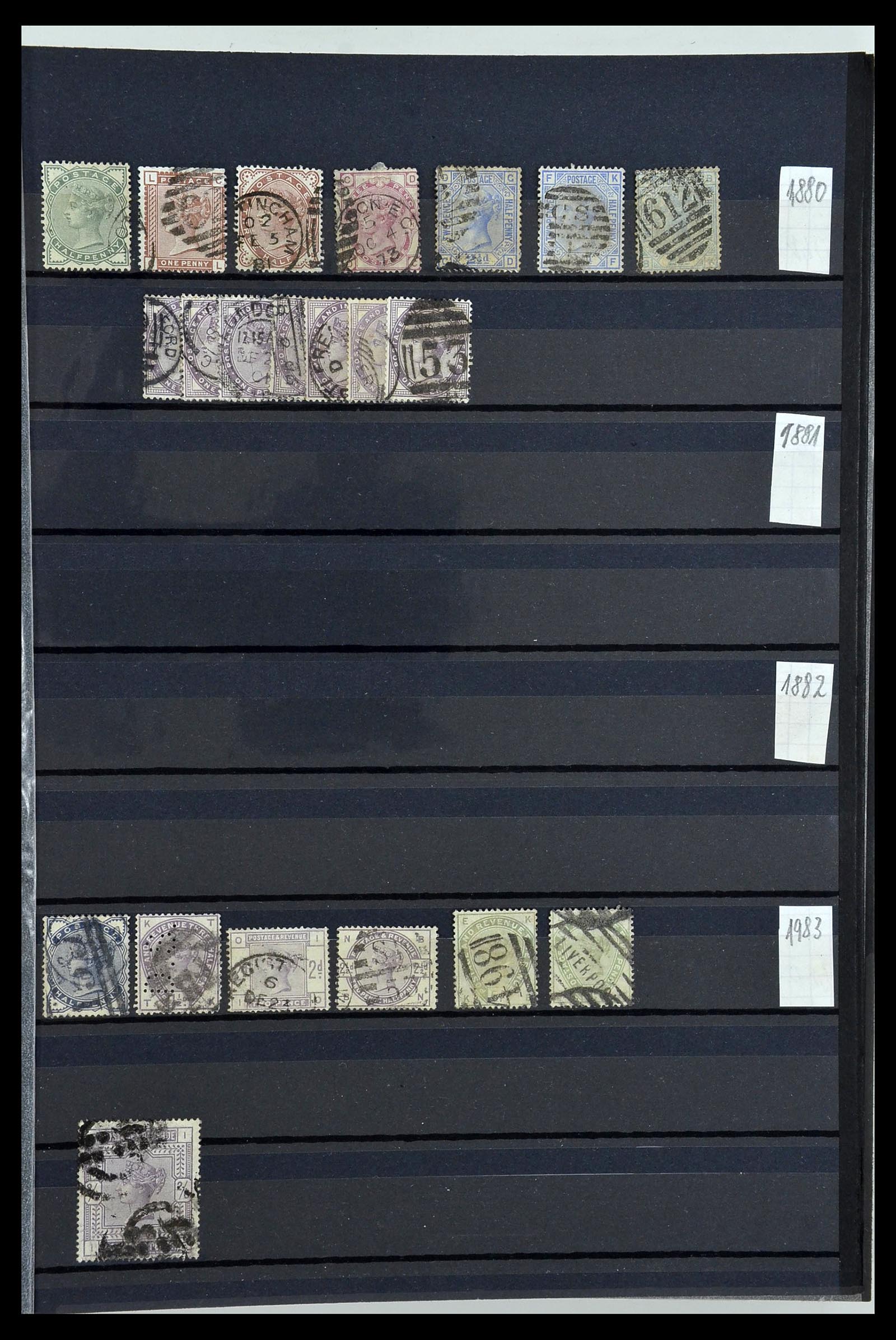 34084 003 - Postzegelverzameling 34084 Engeland 1844-1997.