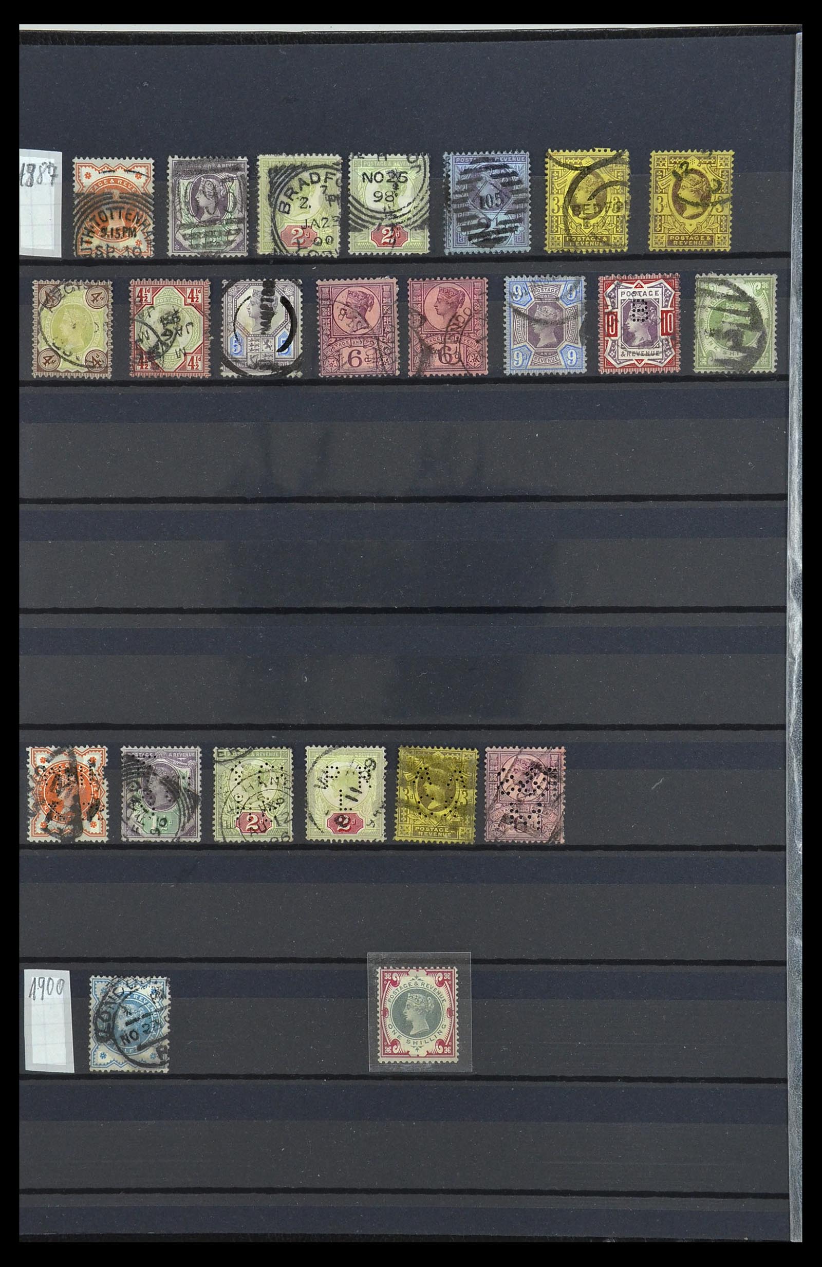 34084 004 - Postzegelverzameling 34084 Engeland 1844-1997.