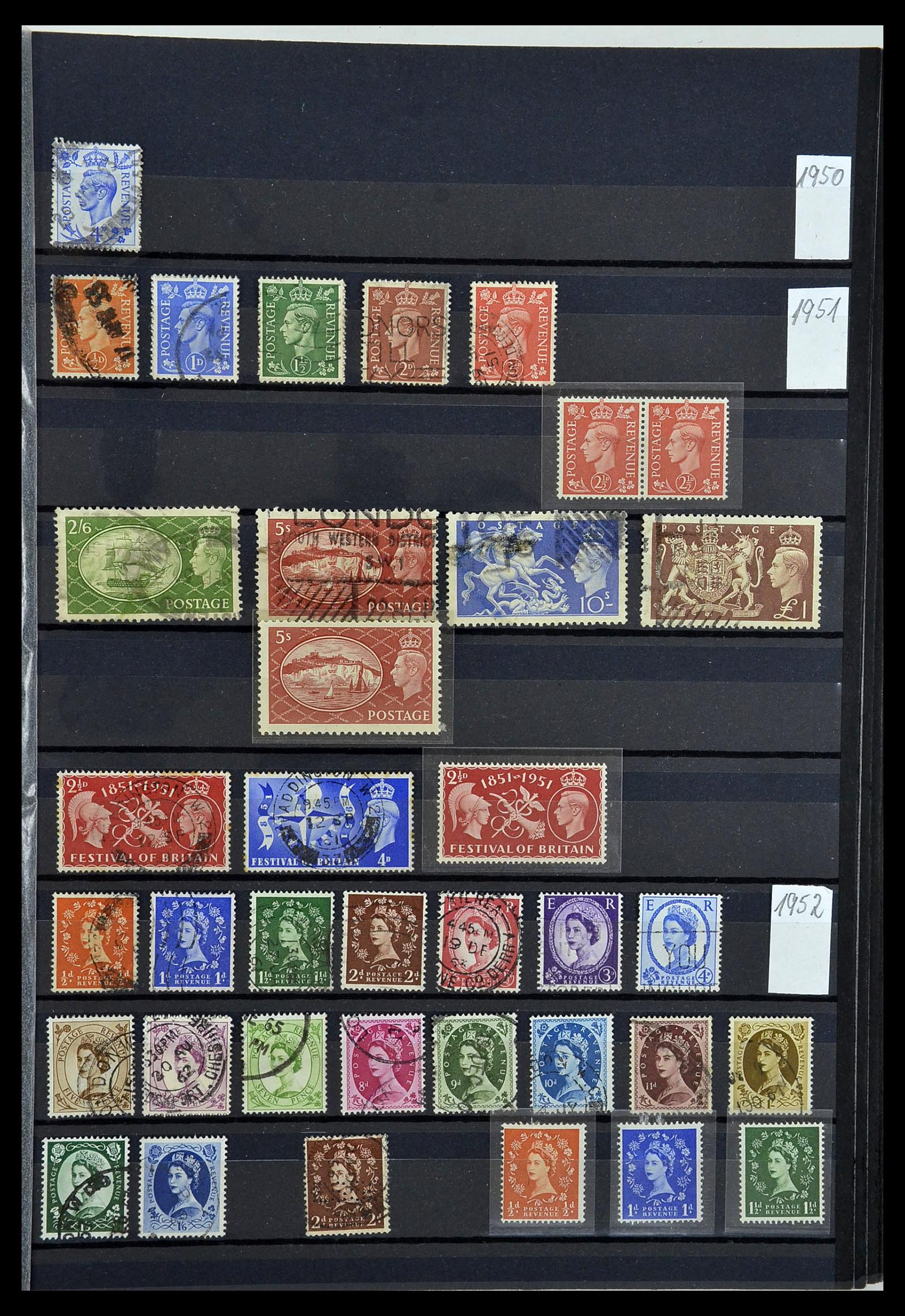 34084 011 - Postzegelverzameling 34084 Engeland 1844-1997.