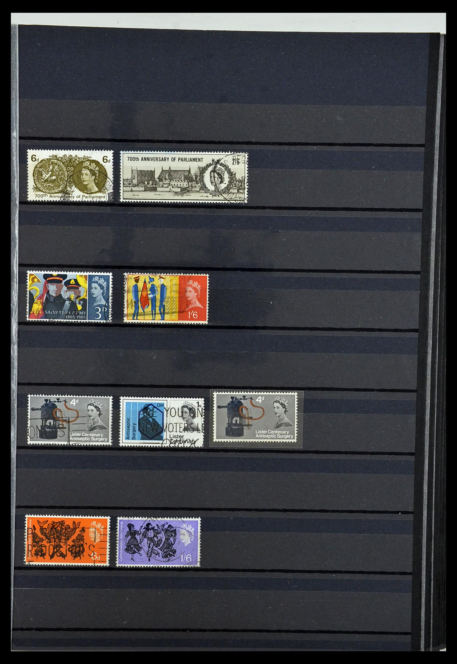 34084 019 - Postzegelverzameling 34084 Engeland 1844-1997.