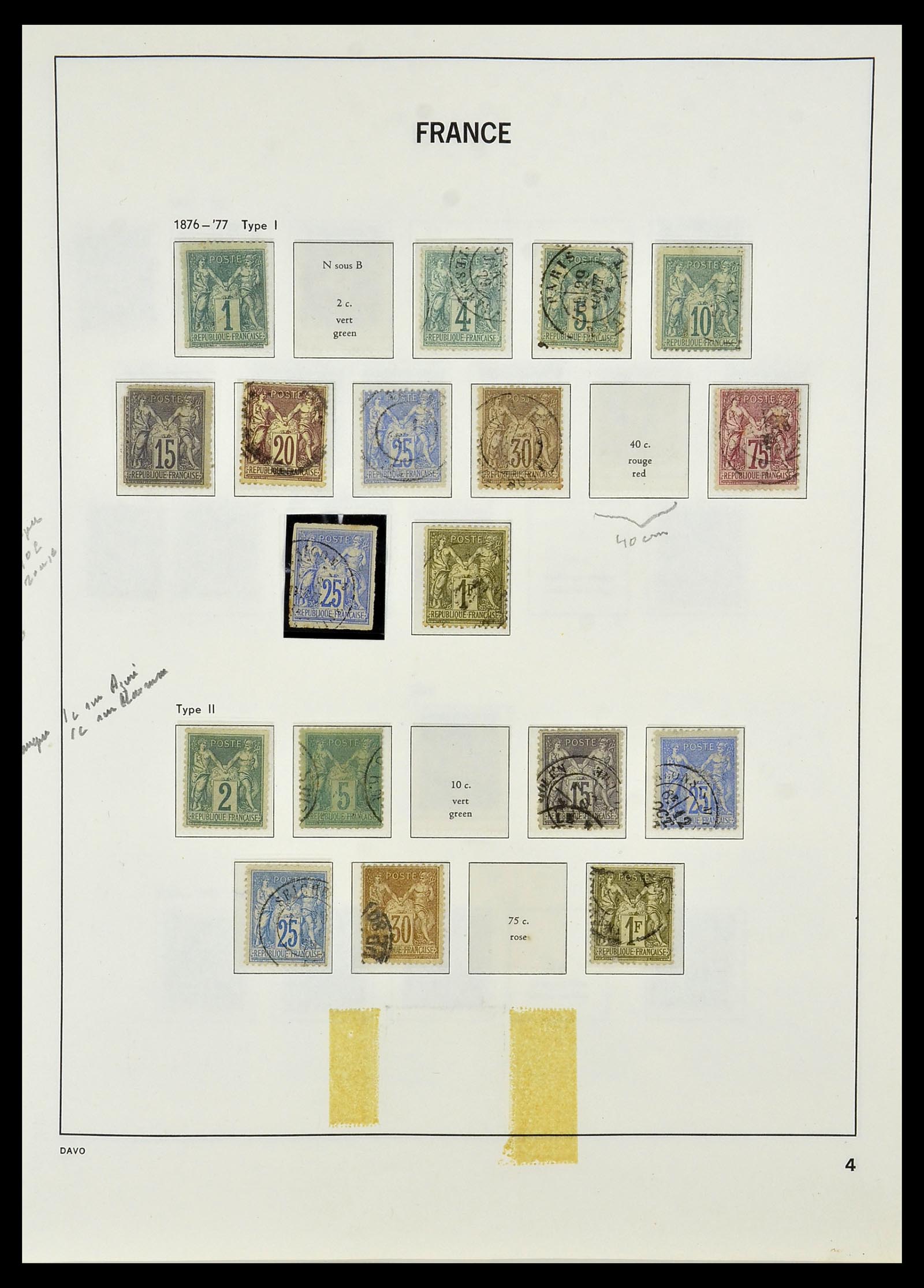 34085 005 - Postzegelverzameling 34085 Frankrijk 1849-1988.