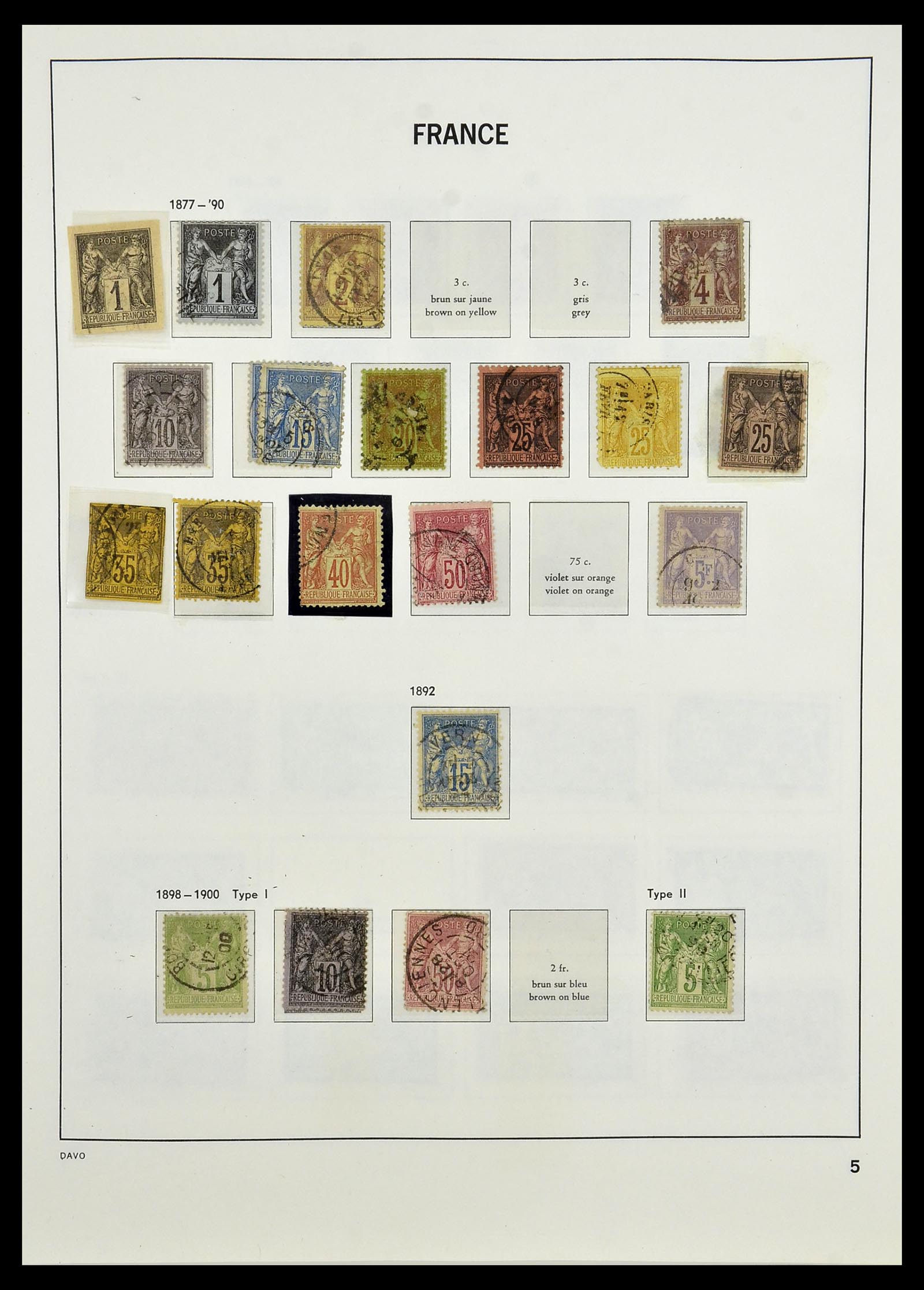 34085 006 - Postzegelverzameling 34085 Frankrijk 1849-1988.