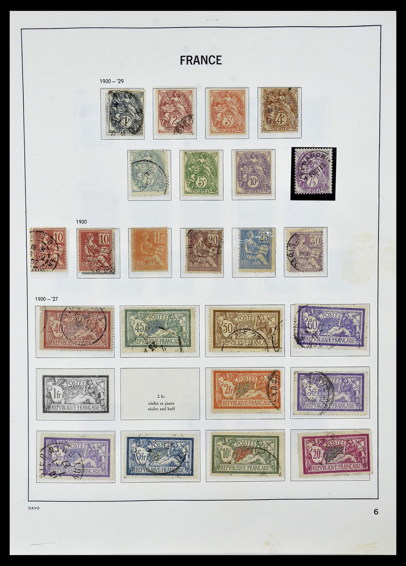 34085 007 - Postzegelverzameling 34085 Frankrijk 1849-1988.