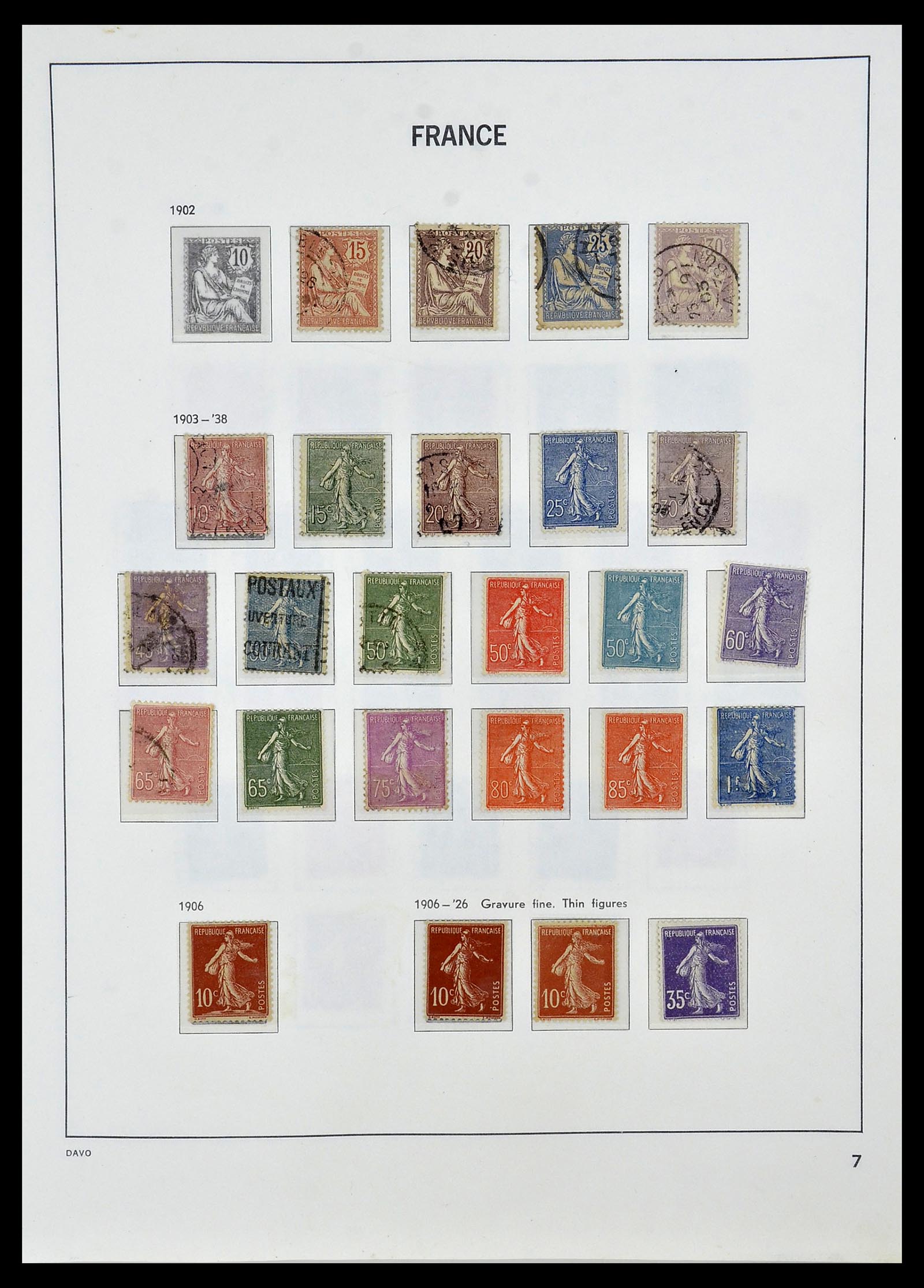 34085 008 - Postzegelverzameling 34085 Frankrijk 1849-1988.