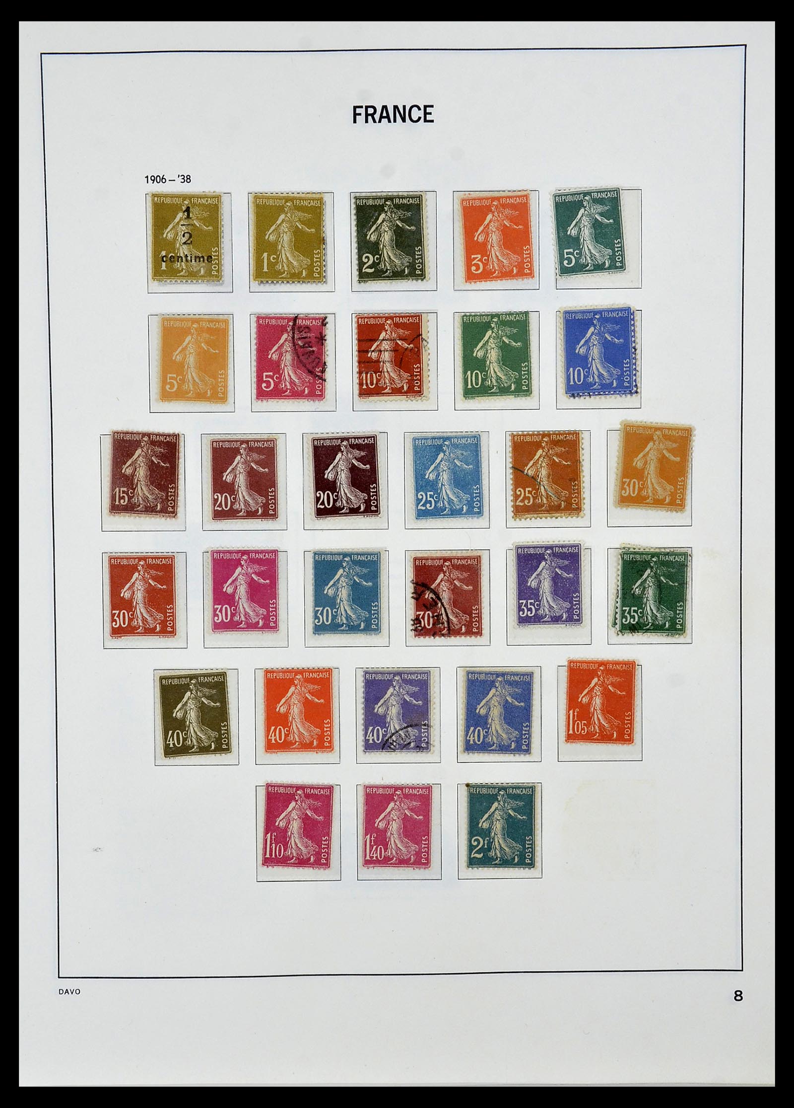 34085 009 - Postzegelverzameling 34085 Frankrijk 1849-1988.