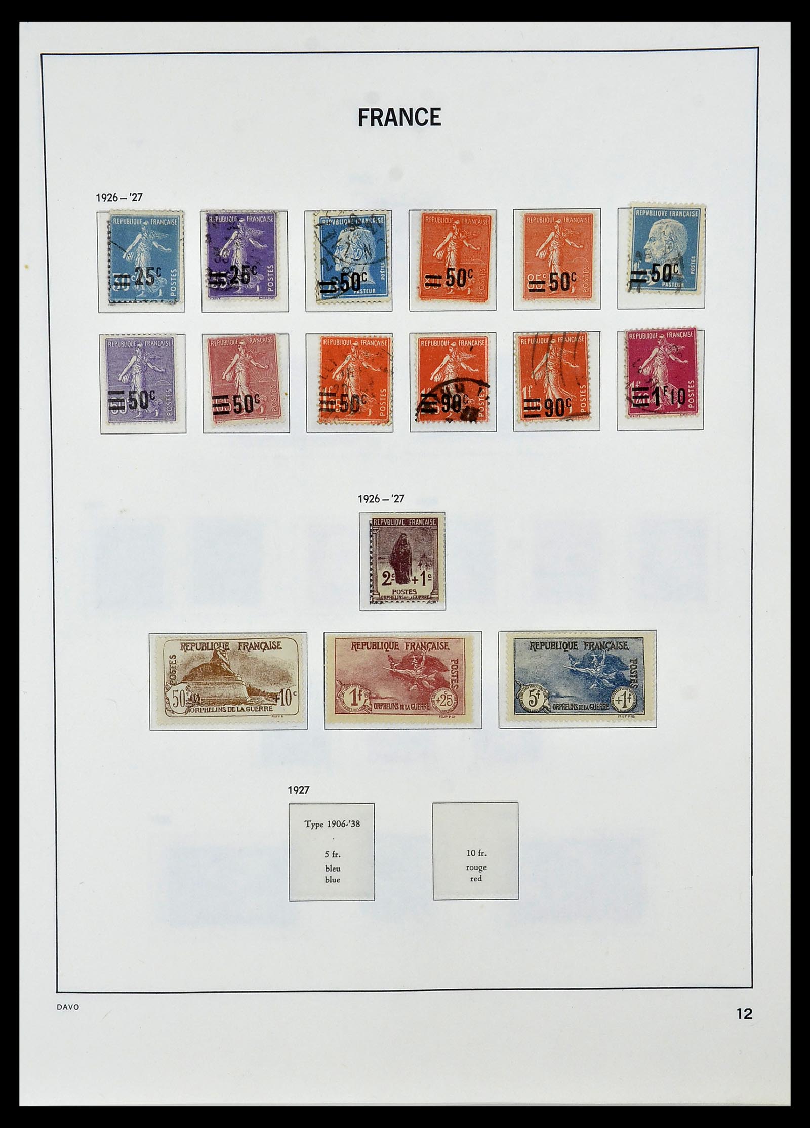 34085 013 - Postzegelverzameling 34085 Frankrijk 1849-1988.