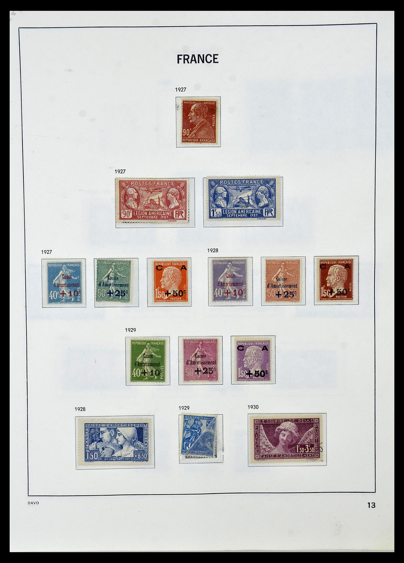 34085 014 - Postzegelverzameling 34085 Frankrijk 1849-1988.
