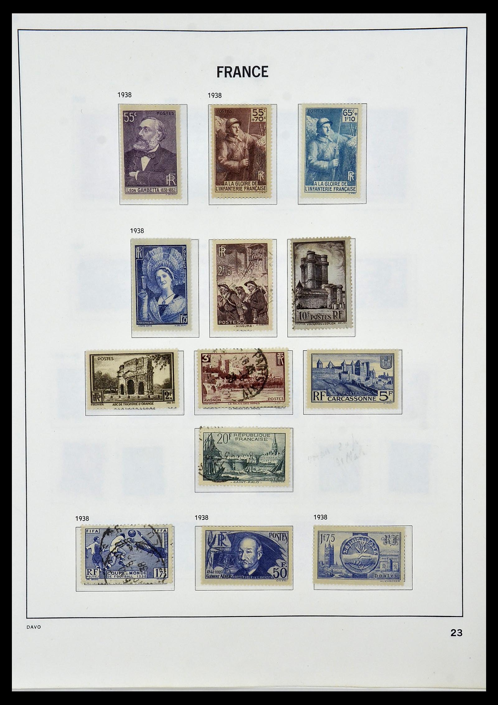 34085 025 - Postzegelverzameling 34085 Frankrijk 1849-1988.