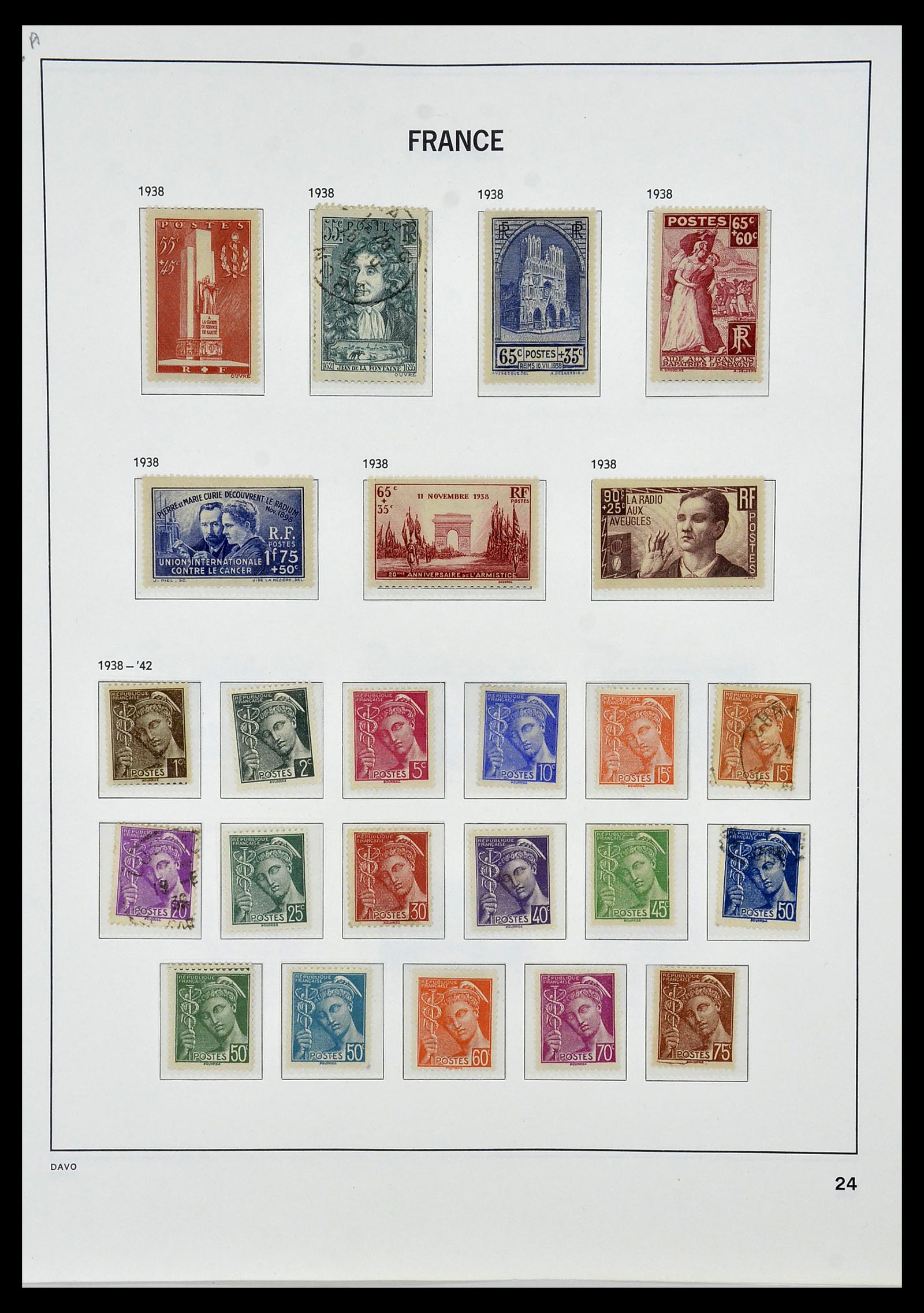 34085 026 - Postzegelverzameling 34085 Frankrijk 1849-1988.