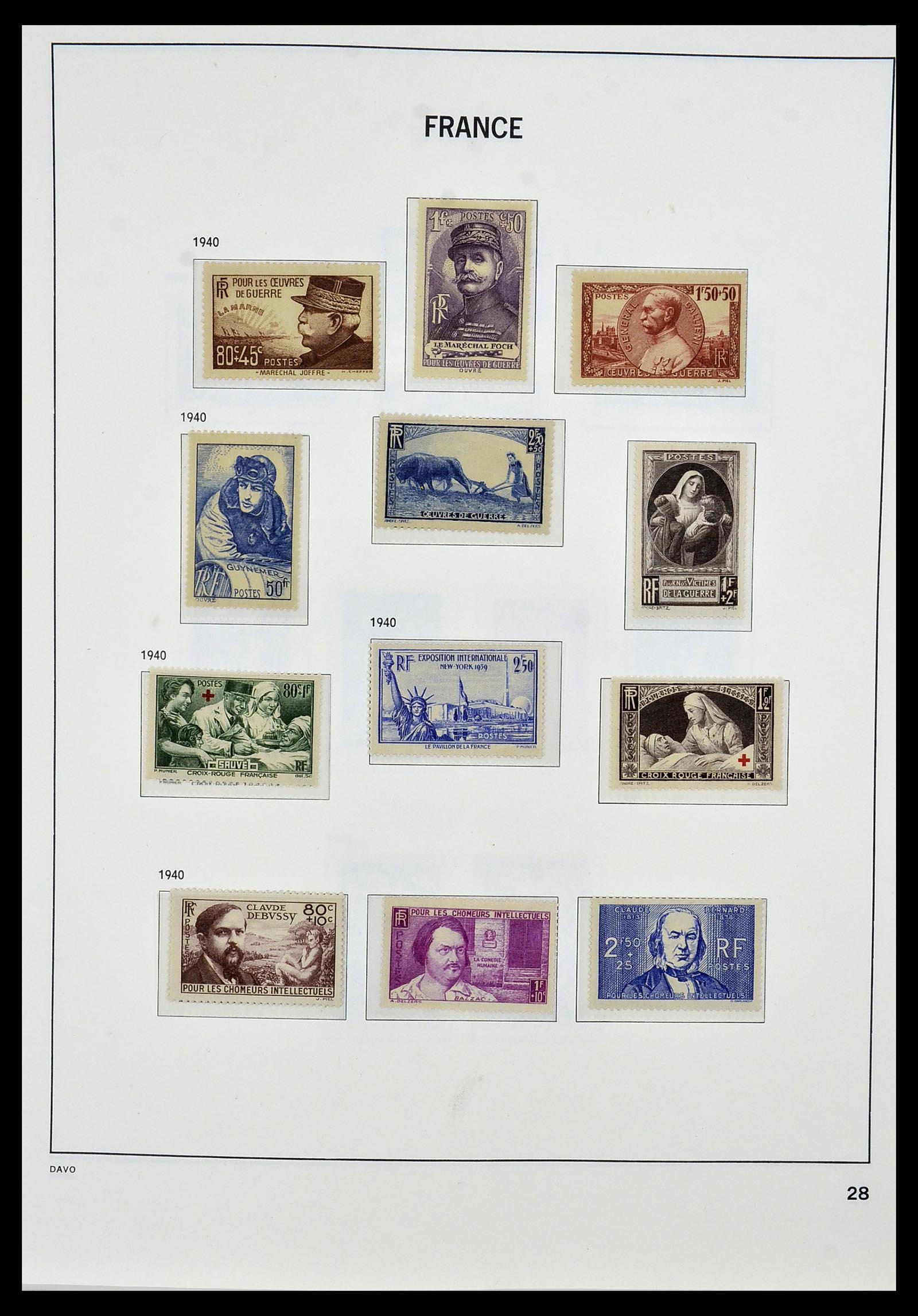 34085 030 - Postzegelverzameling 34085 Frankrijk 1849-1988.