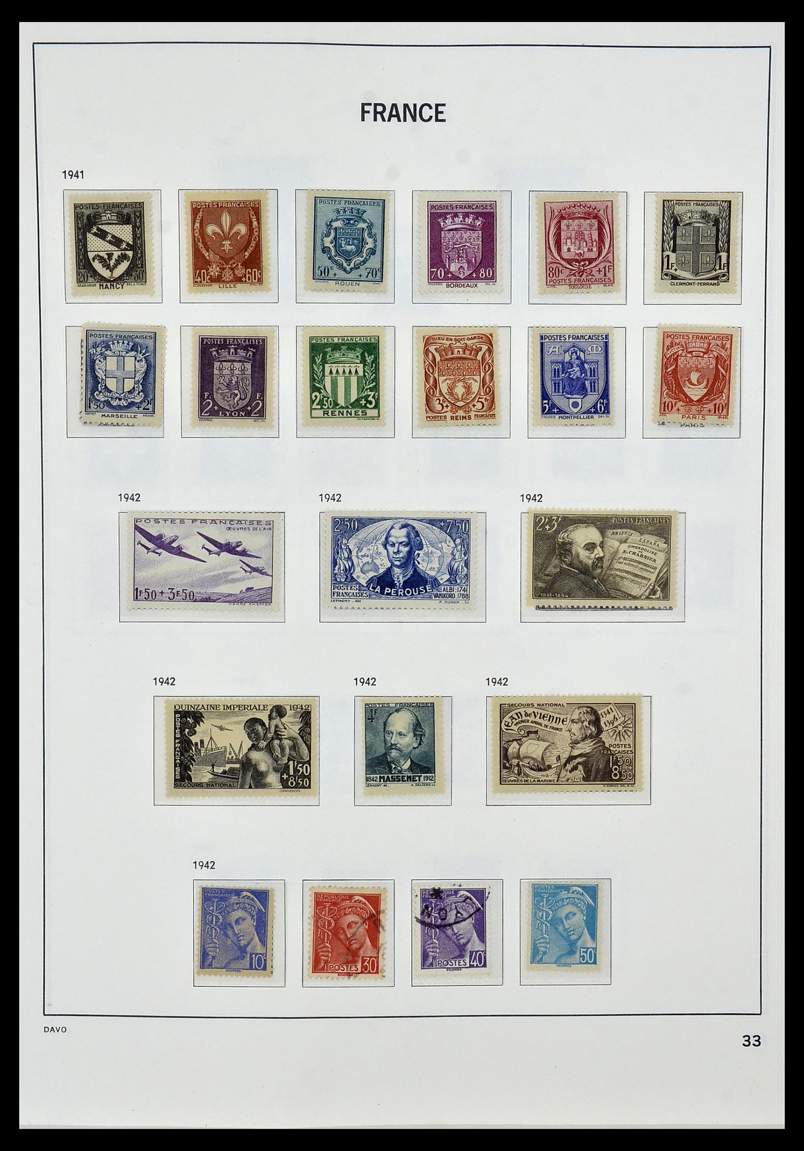 34085 035 - Postzegelverzameling 34085 Frankrijk 1849-1988.