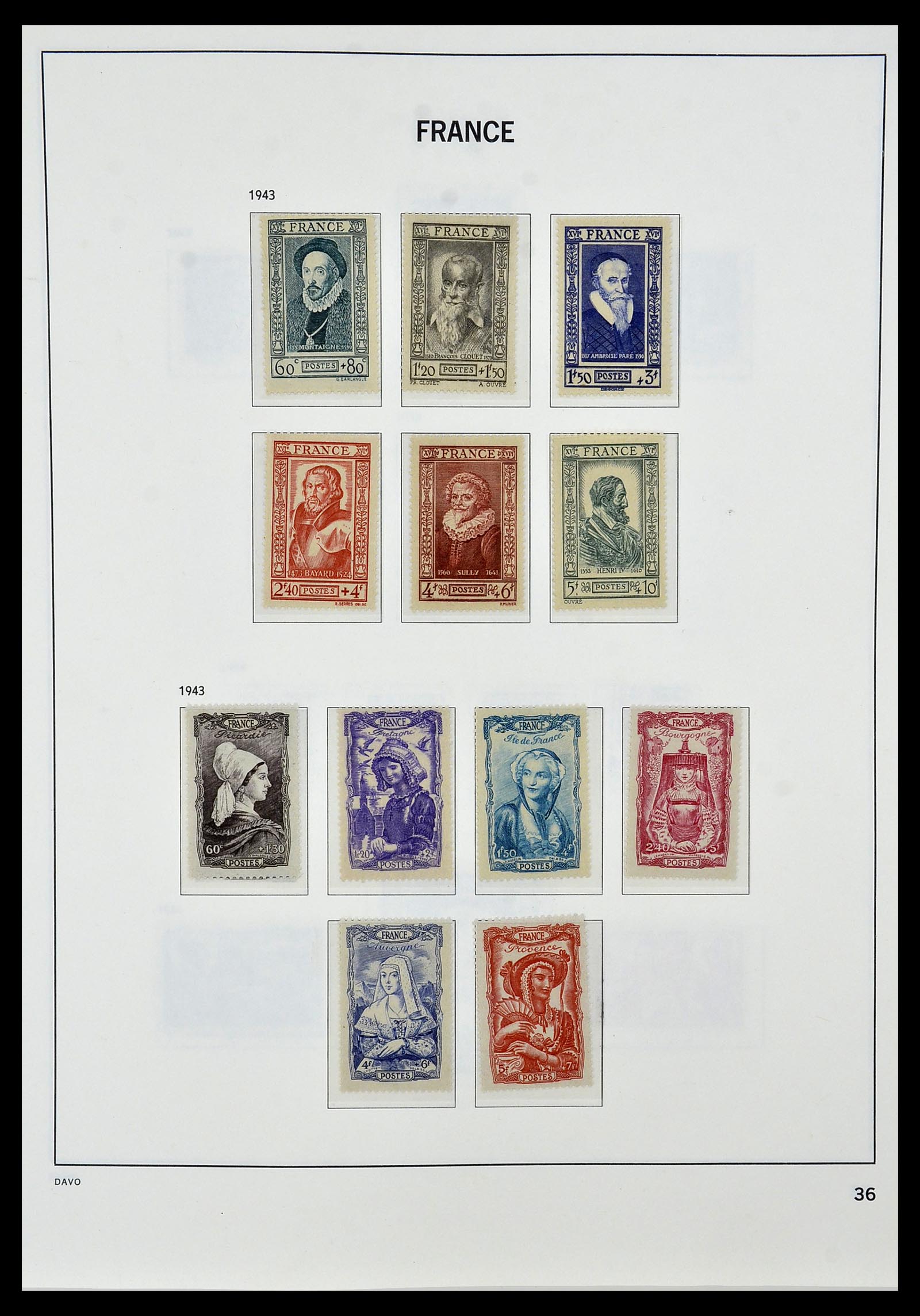 34085 038 - Postzegelverzameling 34085 Frankrijk 1849-1988.