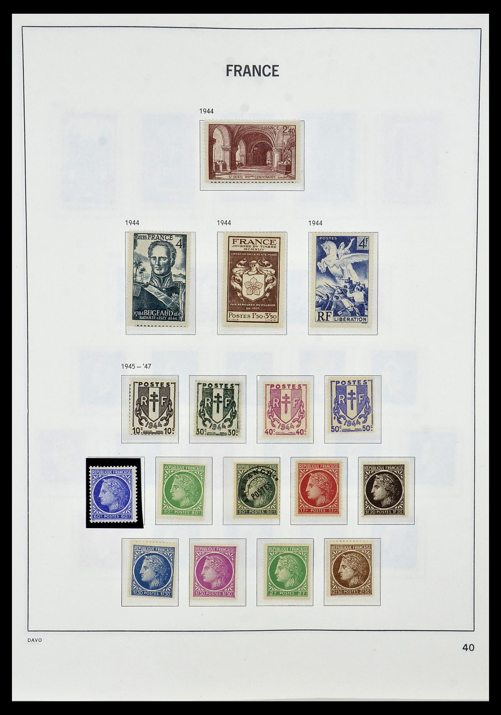 34085 042 - Postzegelverzameling 34085 Frankrijk 1849-1988.