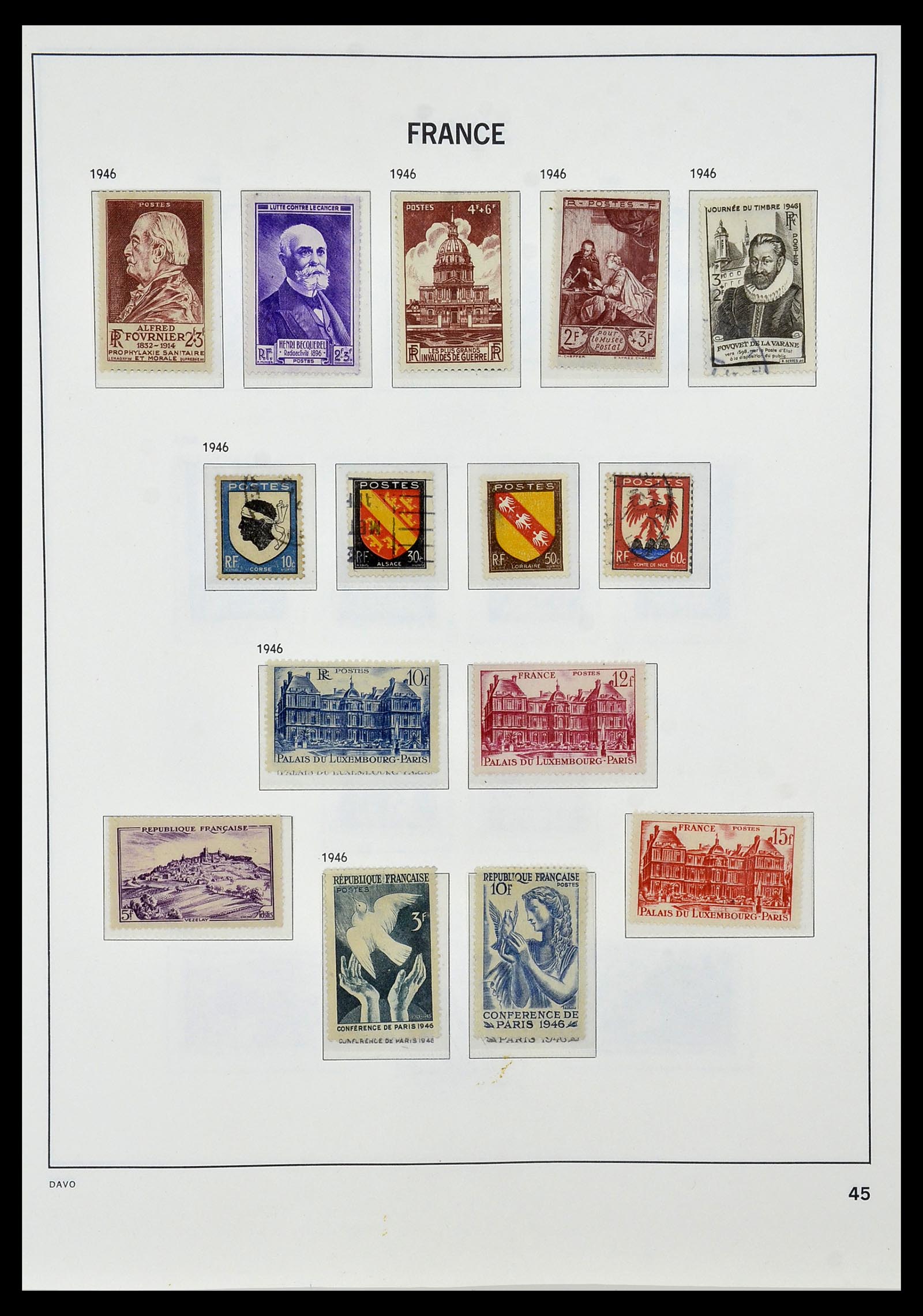 34085 047 - Postzegelverzameling 34085 Frankrijk 1849-1988.