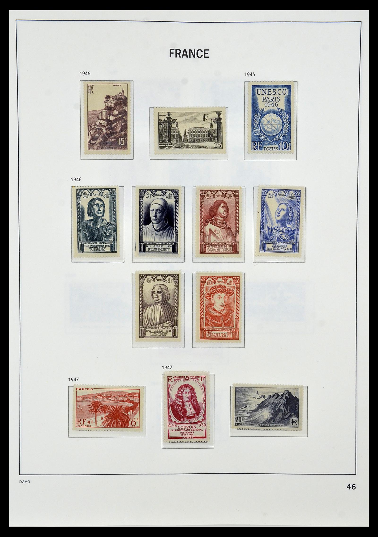 34085 048 - Postzegelverzameling 34085 Frankrijk 1849-1988.