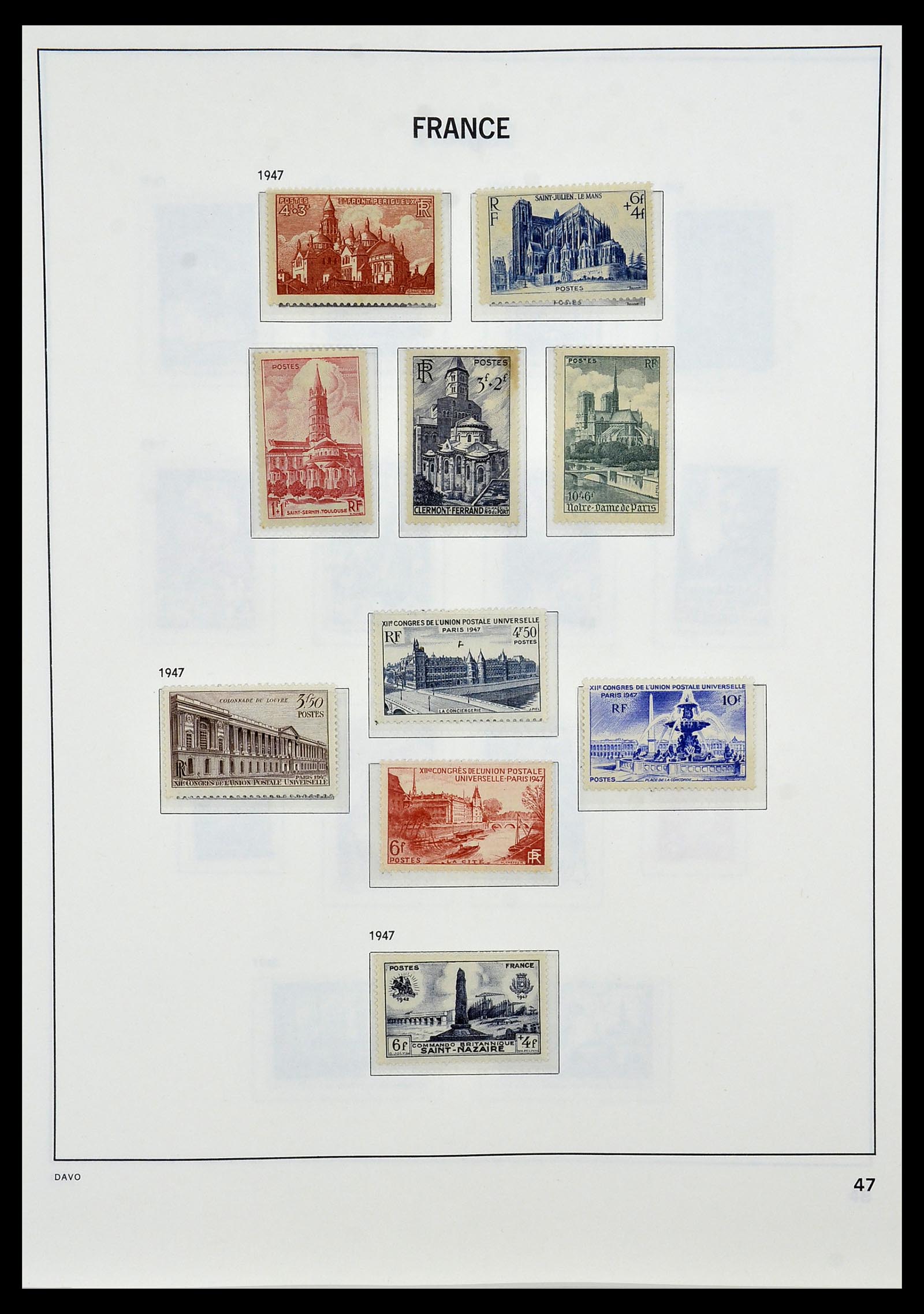 34085 049 - Postzegelverzameling 34085 Frankrijk 1849-1988.