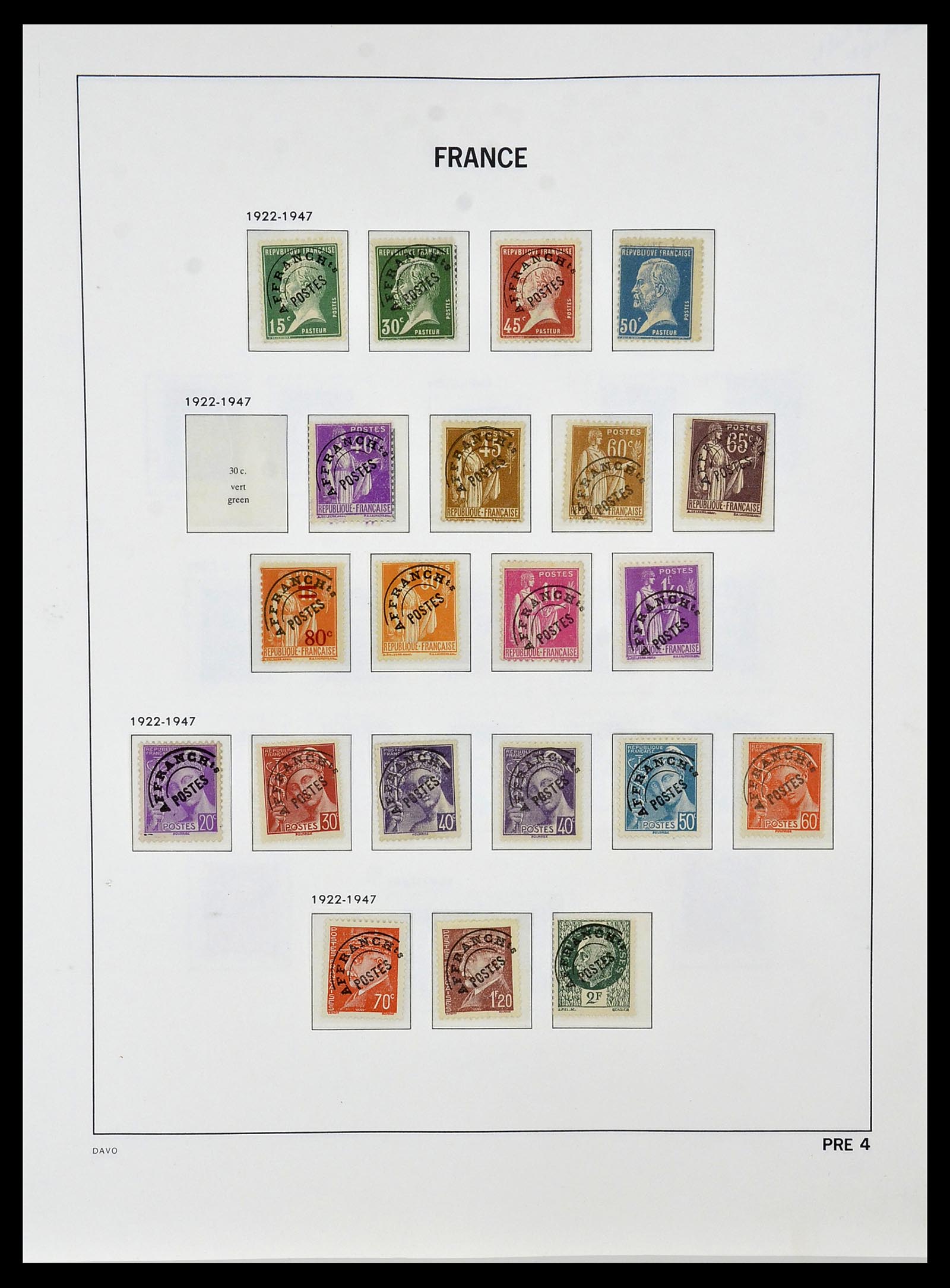 34085 063 - Postzegelverzameling 34085 Frankrijk 1849-1988.