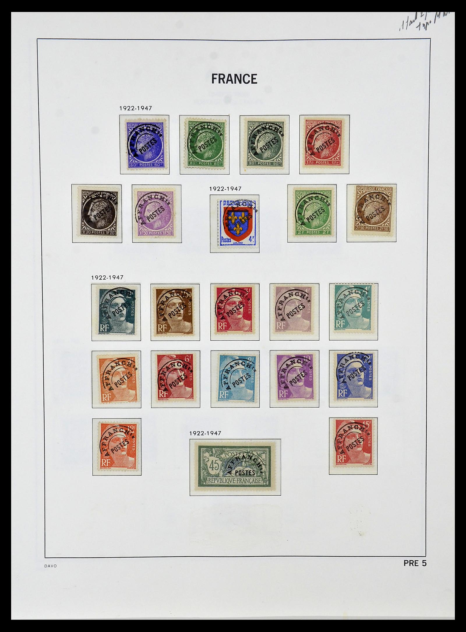 34085 064 - Postzegelverzameling 34085 Frankrijk 1849-1988.
