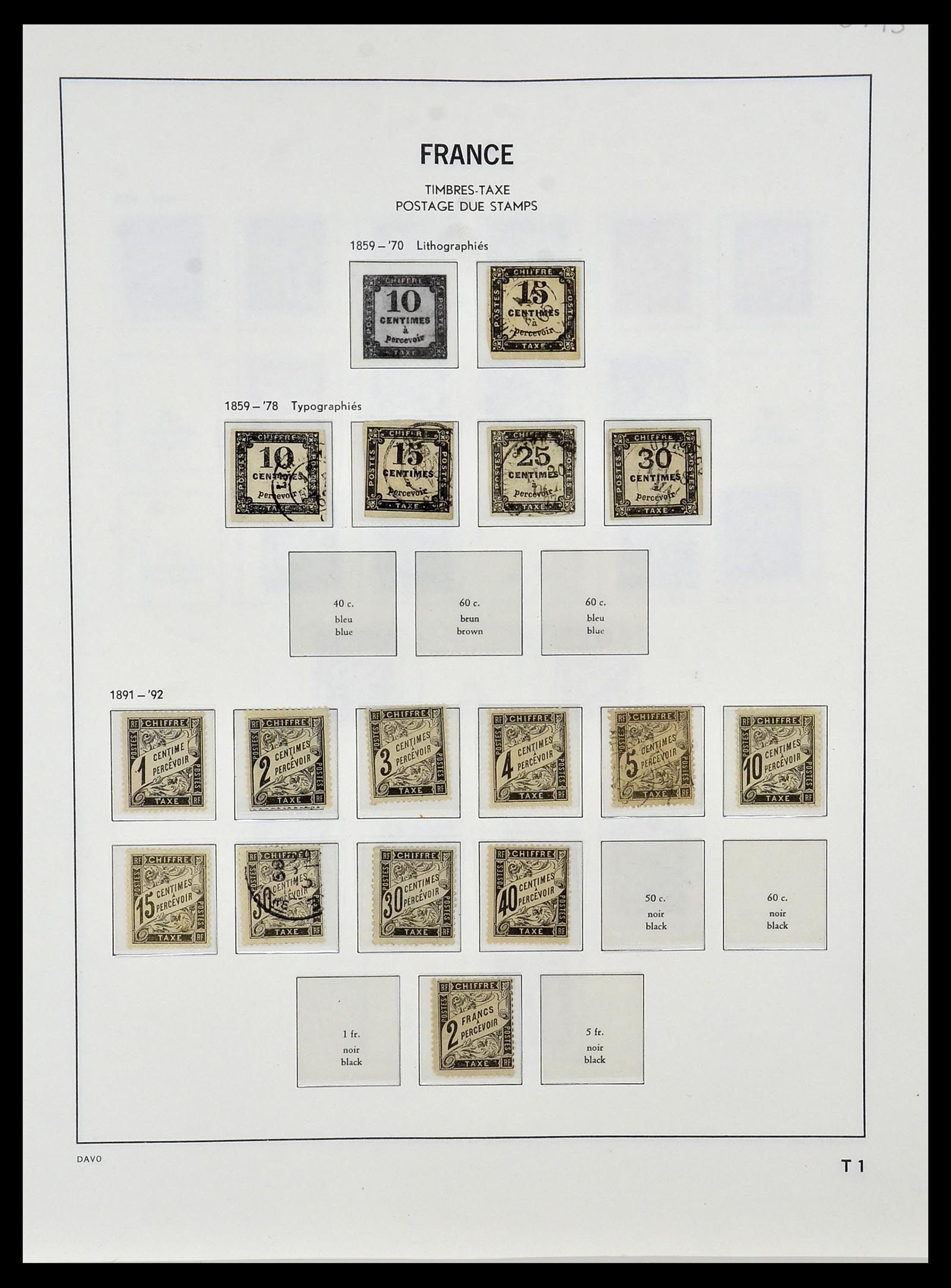 34085 065 - Postzegelverzameling 34085 Frankrijk 1849-1988.