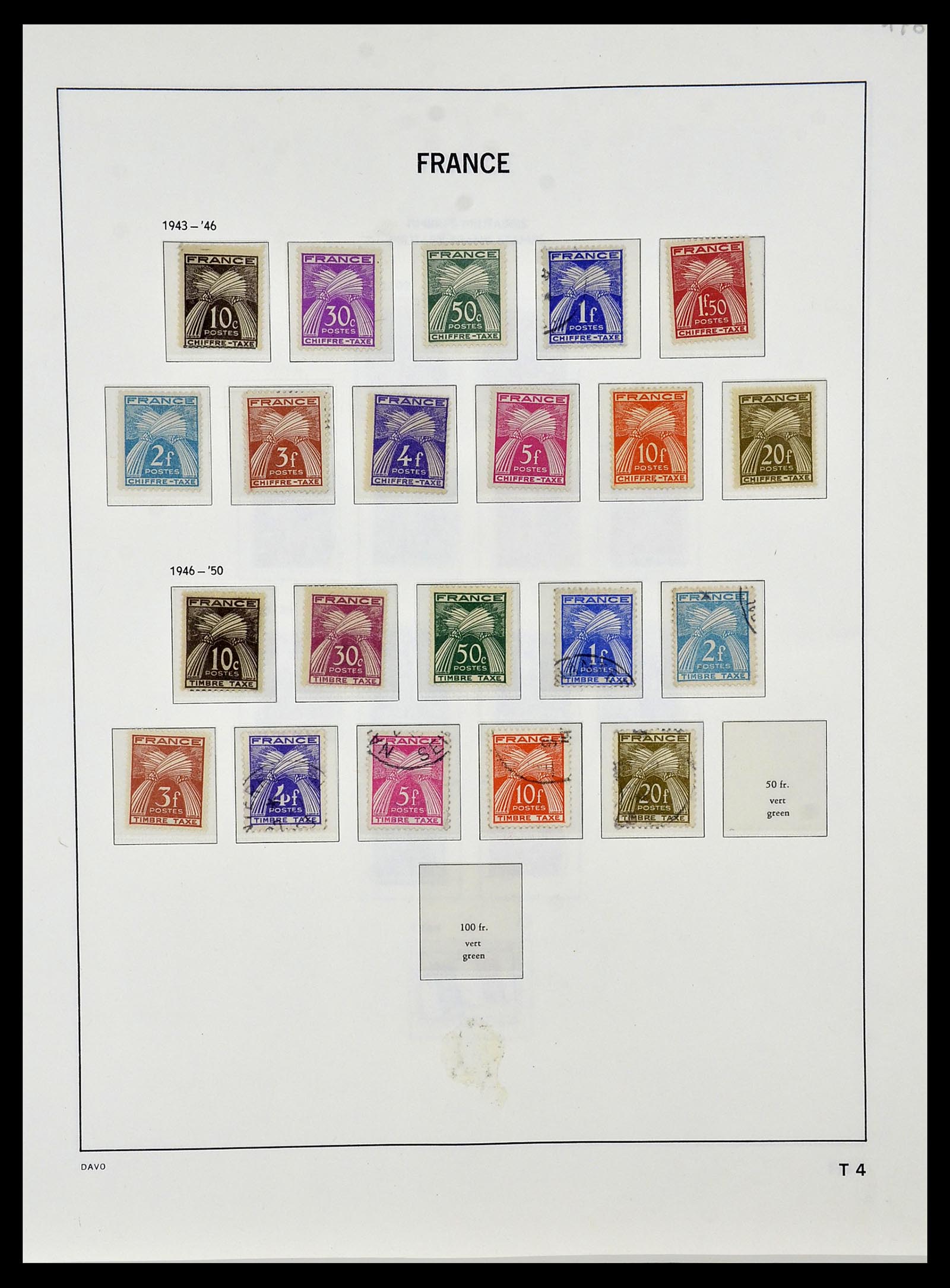 34085 068 - Postzegelverzameling 34085 Frankrijk 1849-1988.