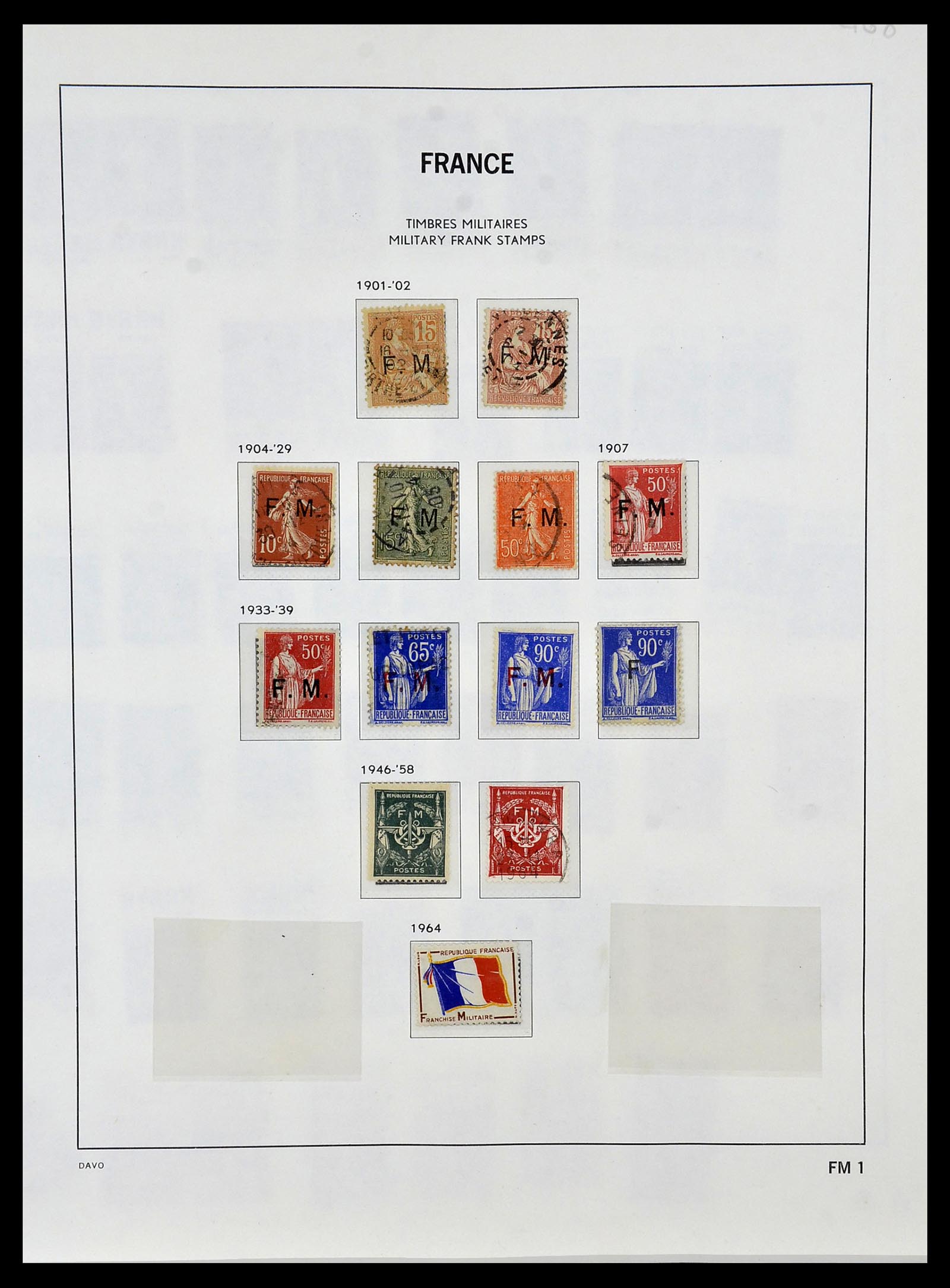 34085 069 - Postzegelverzameling 34085 Frankrijk 1849-1988.