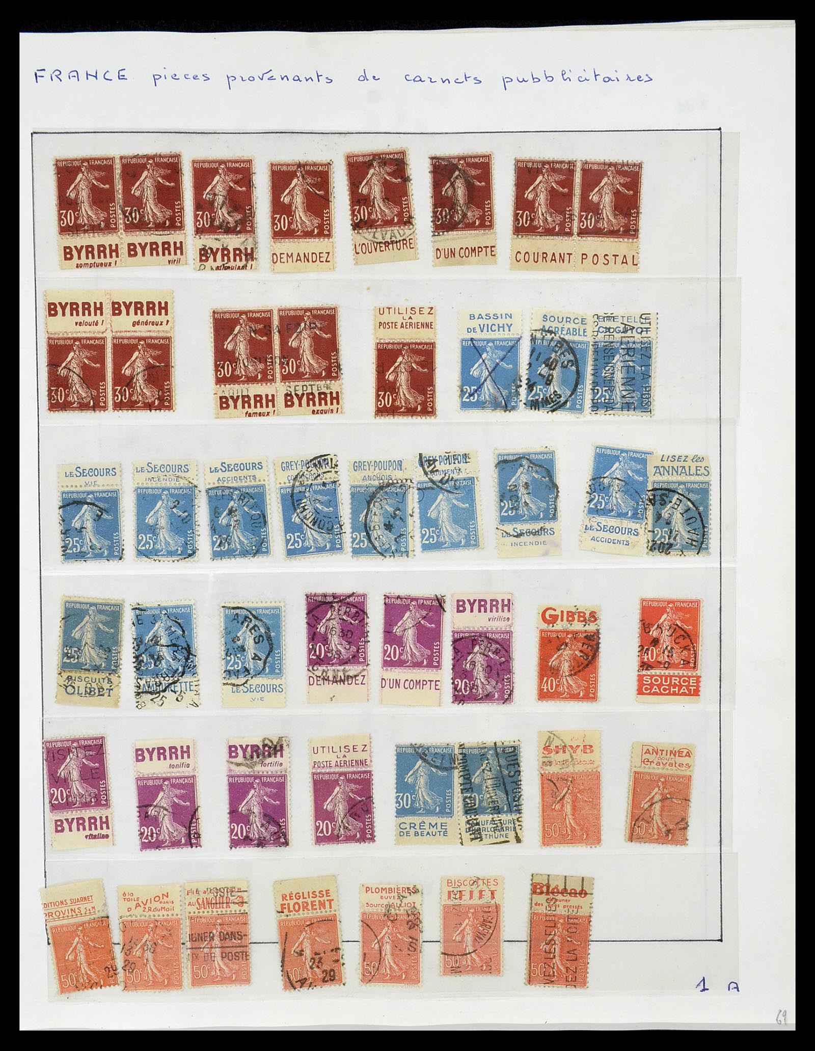 34085 070 - Postzegelverzameling 34085 Frankrijk 1849-1988.