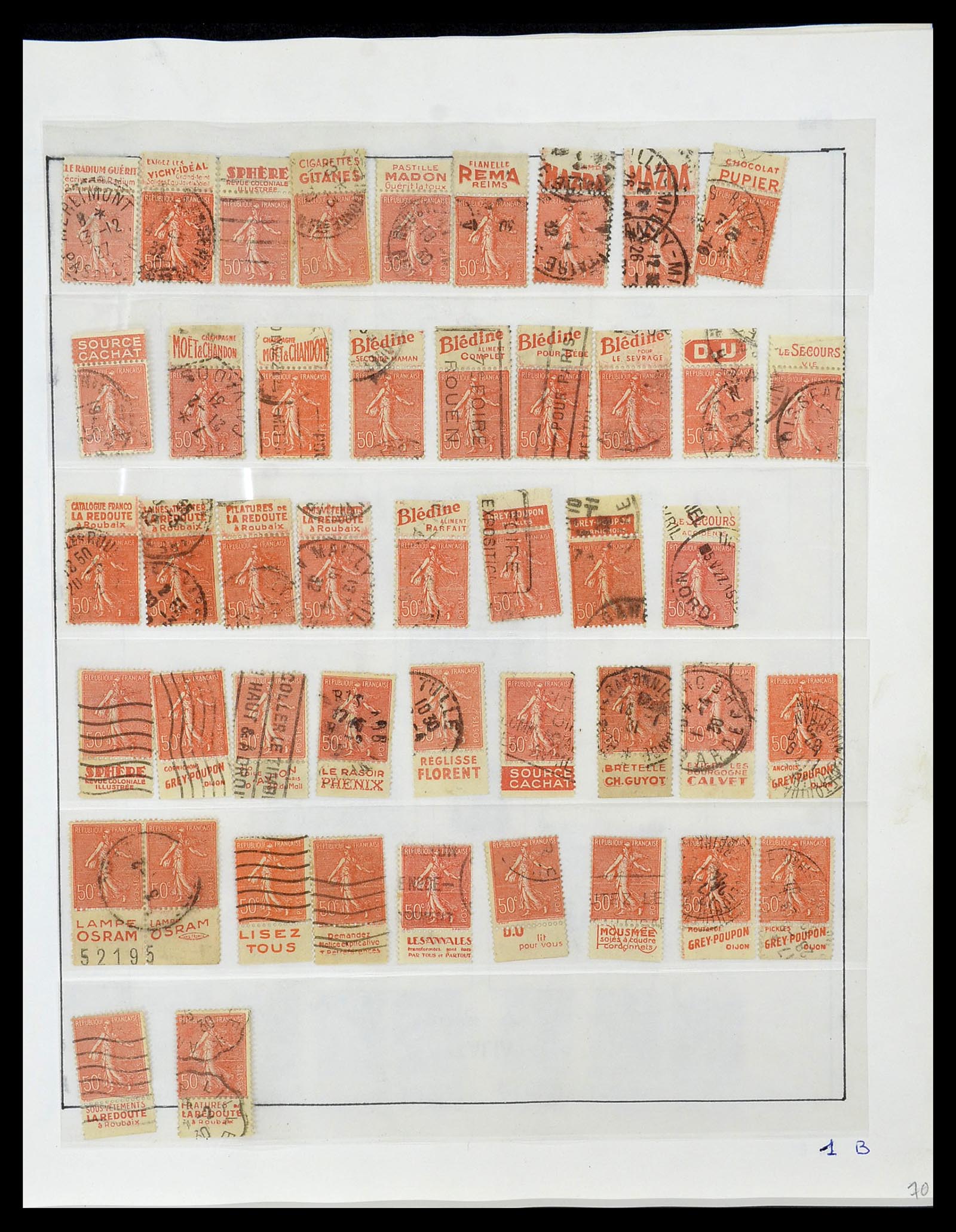 34085 071 - Postzegelverzameling 34085 Frankrijk 1849-1988.