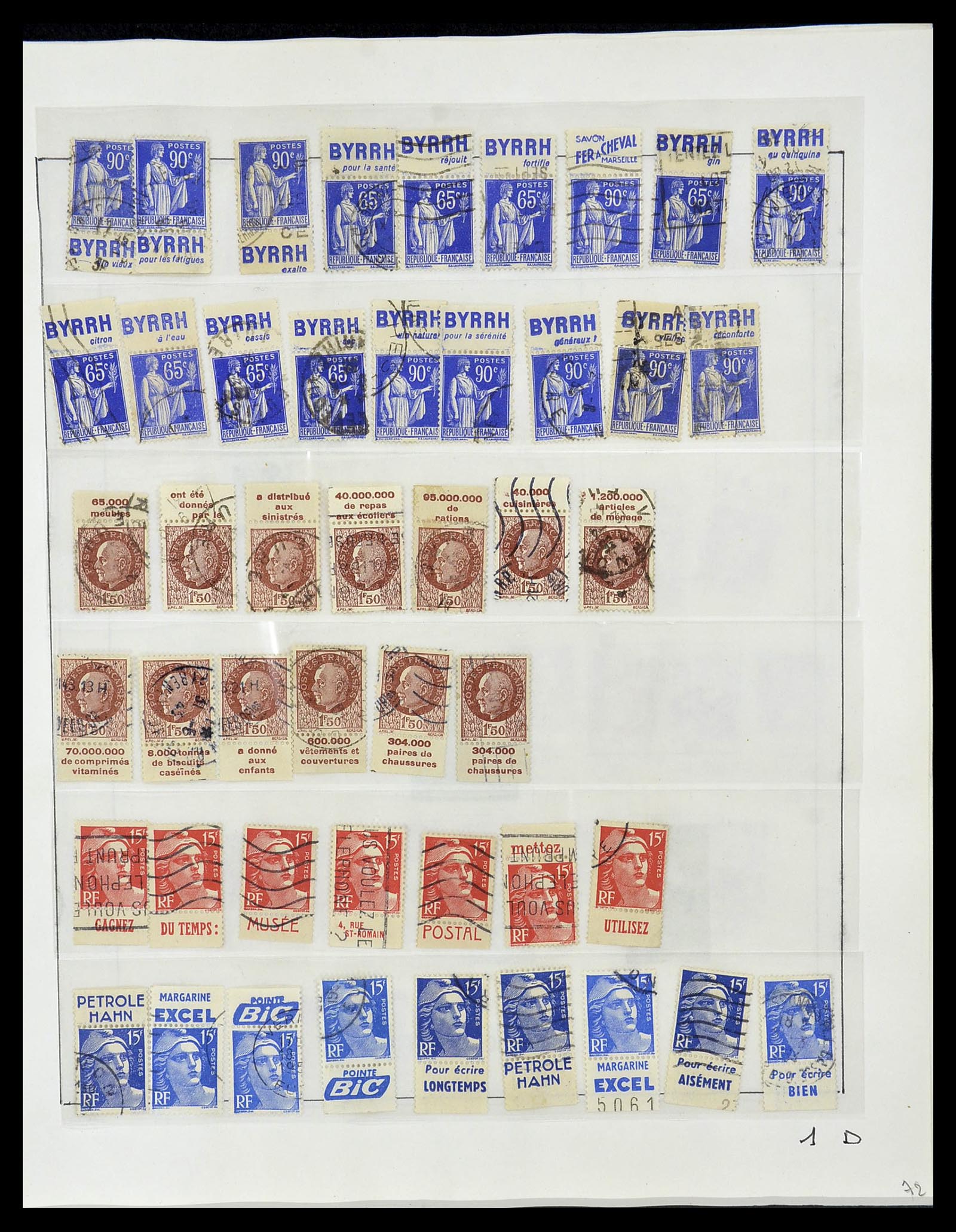 34085 073 - Postzegelverzameling 34085 Frankrijk 1849-1988.