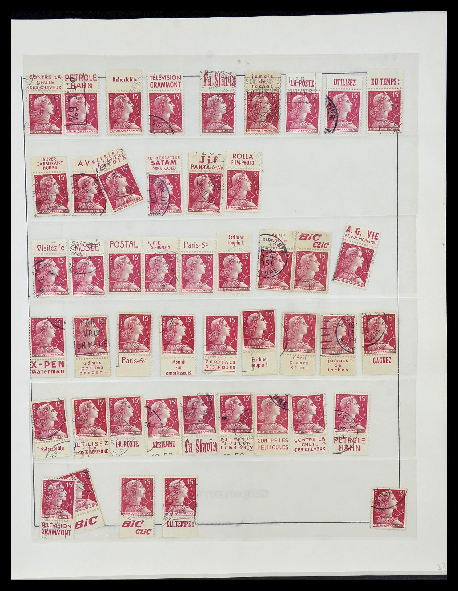 34085 074 - Postzegelverzameling 34085 Frankrijk 1849-1988.